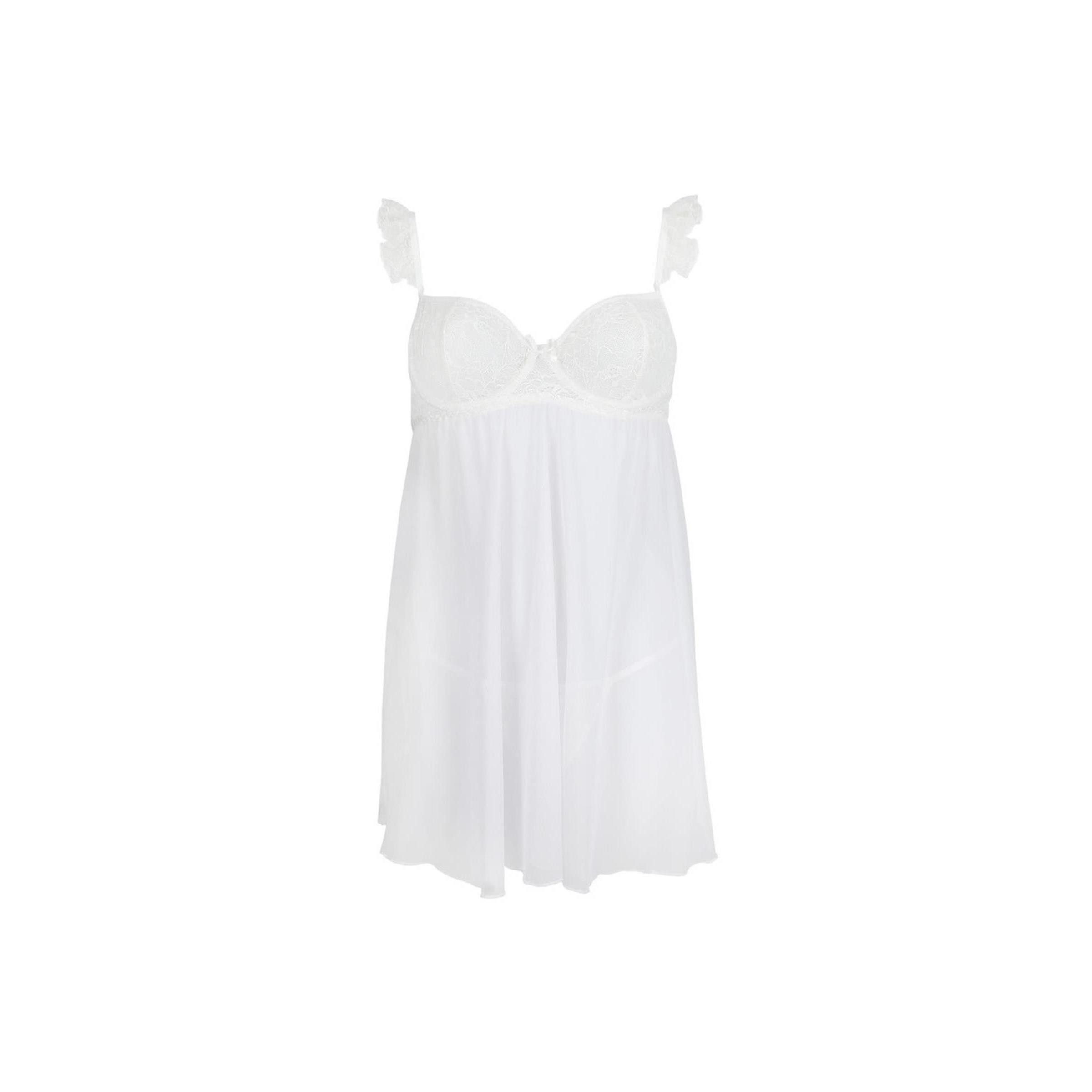 Avanua Negligé AV Milagros chemise & thong white - (L/XL,S/M) günstig online kaufen