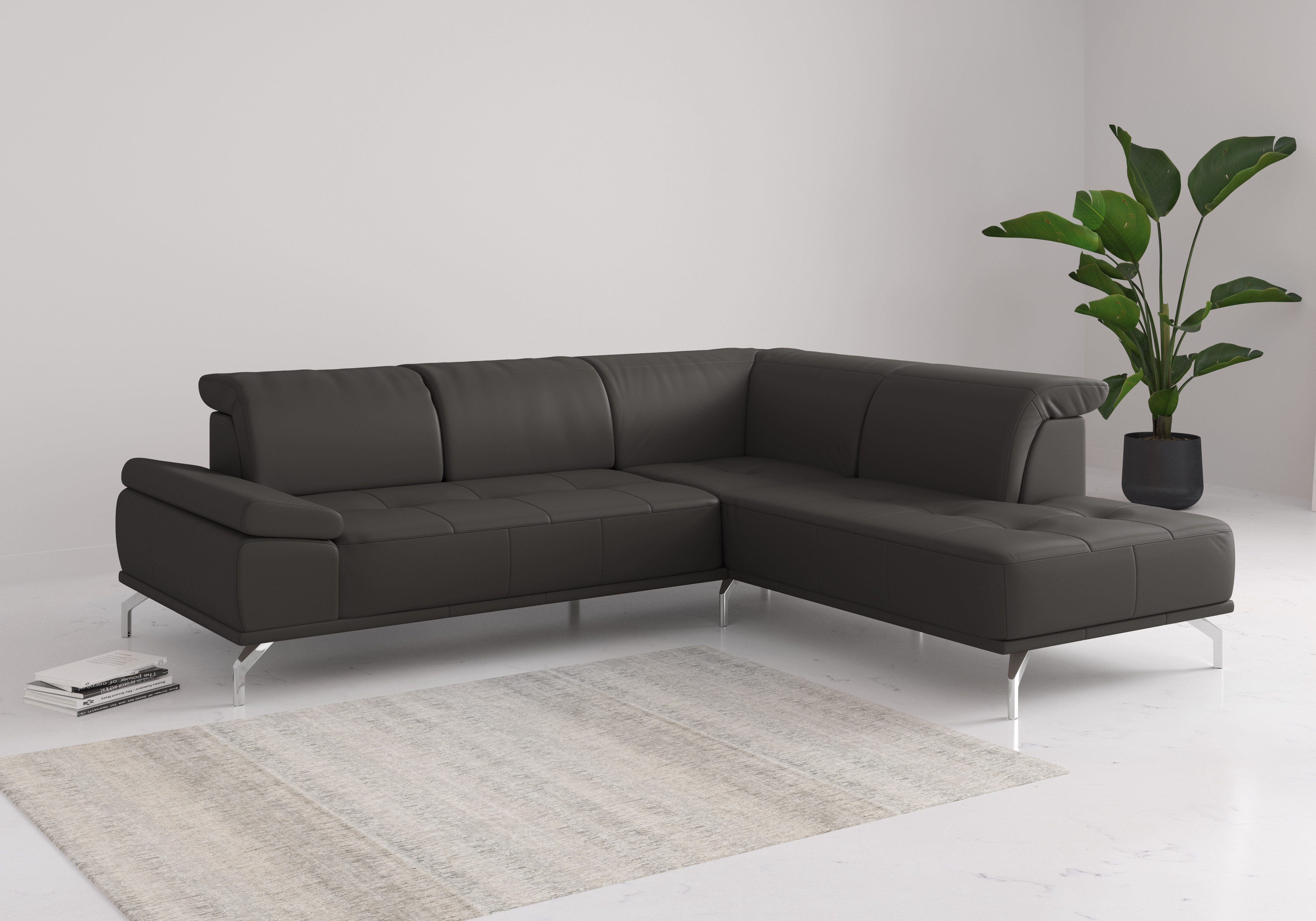 Places of Style Ecksofa "Caluna", Inkl.Sitztiefenverstellung, wahlweise mit günstig online kaufen