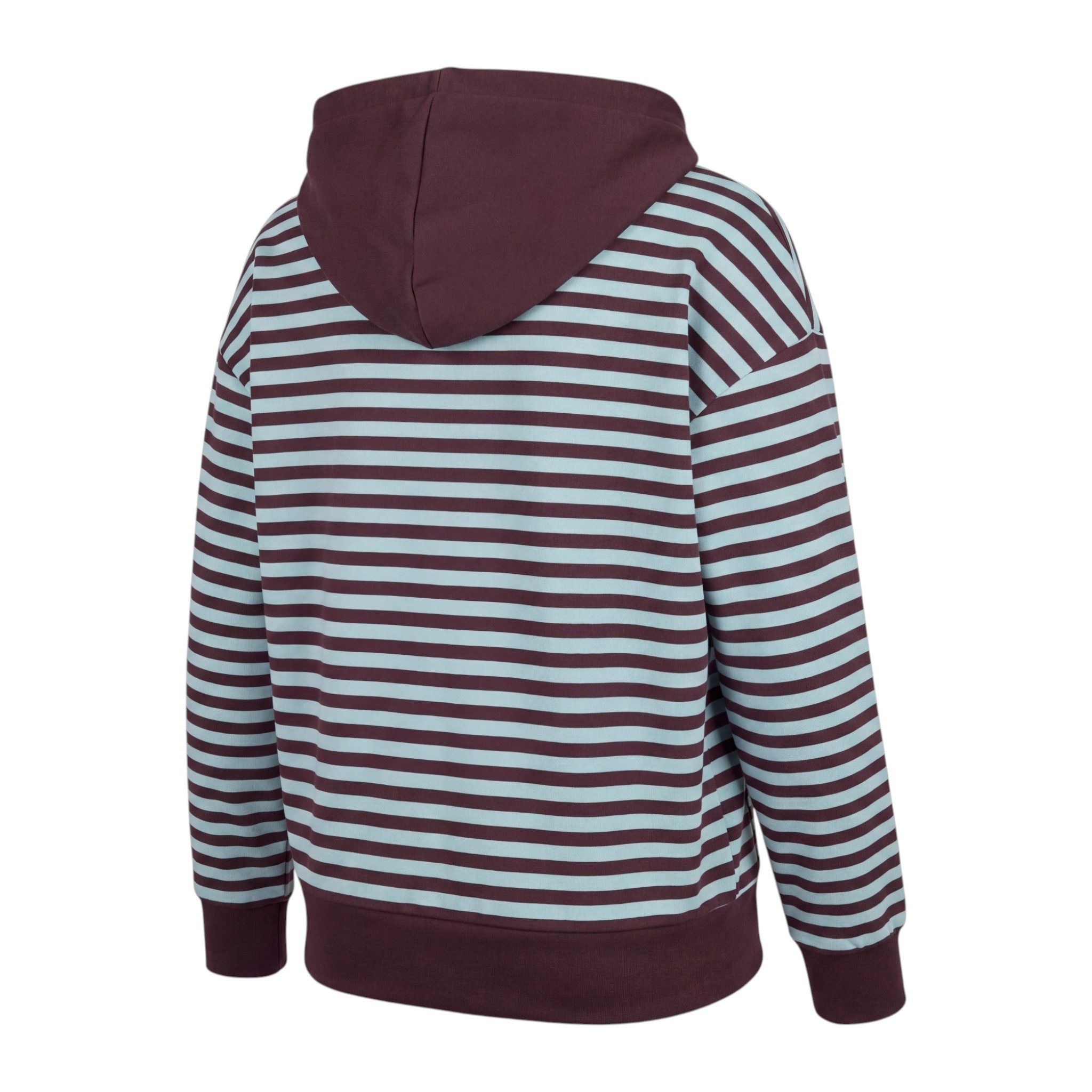 OriginalYou Kapuzensweatjacke Damen Sweatjacke gestreift Freizeitjacke Oversize mit elastischem Bund, leicht und angenehm – Bild 3 von 3