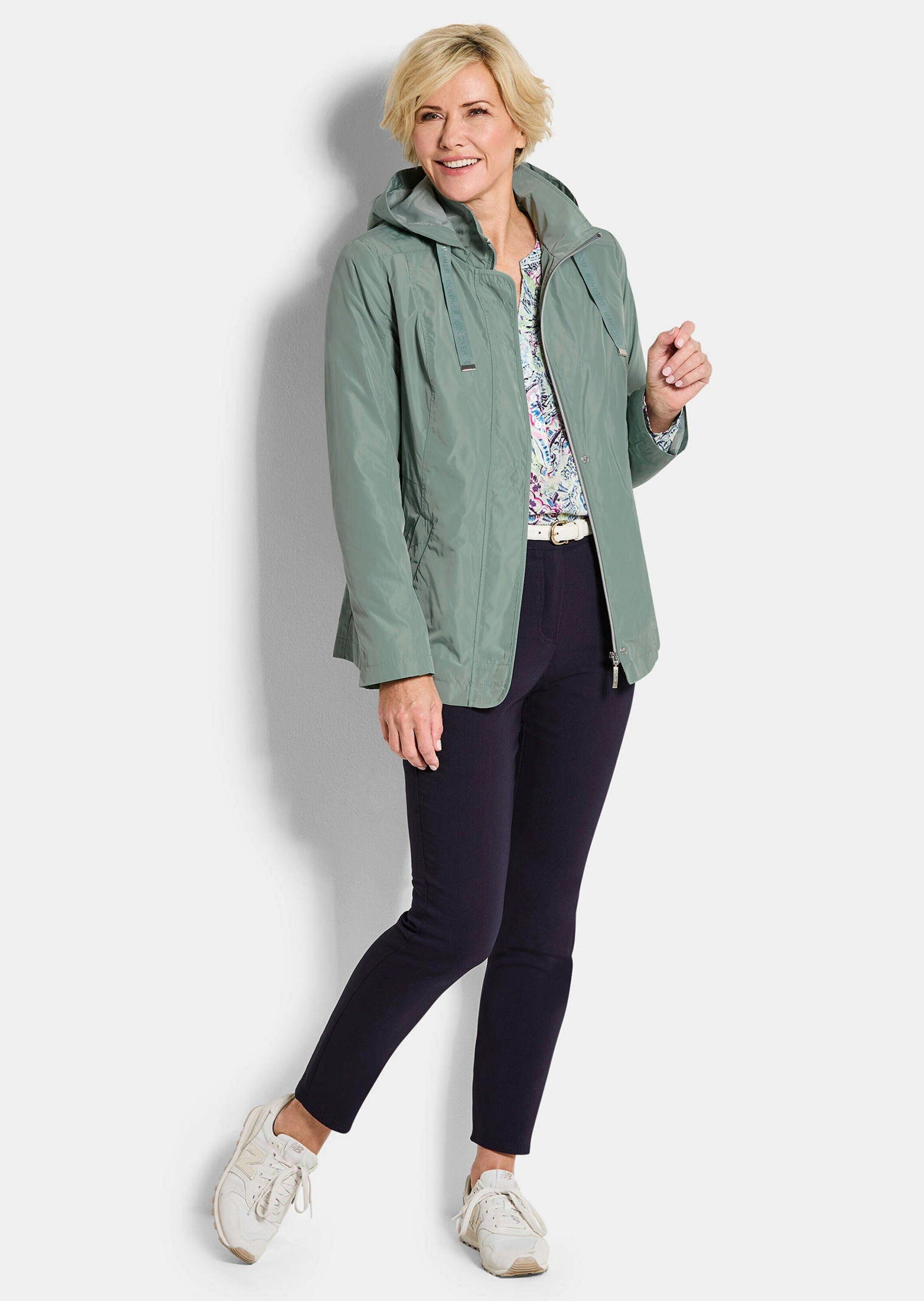 GOLDNER Outdoorjacke Outdoor-Jacke mit Kapuze Übergangsjacke mit Stehkragen günstig online kaufen