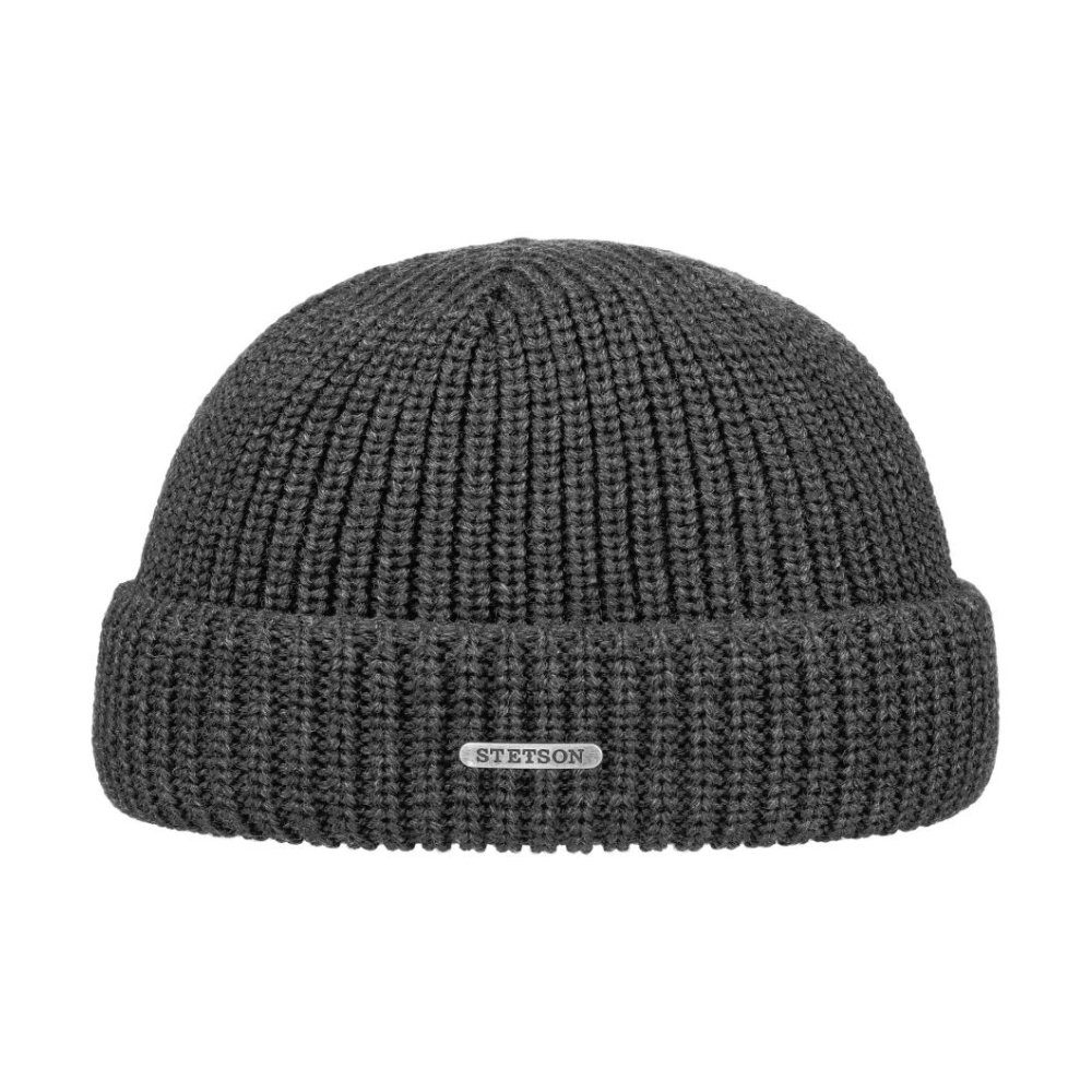 Stetson Beanie Stetson Nashville Merino Beanie (nein) Beanie Mütze mit Markenemblem