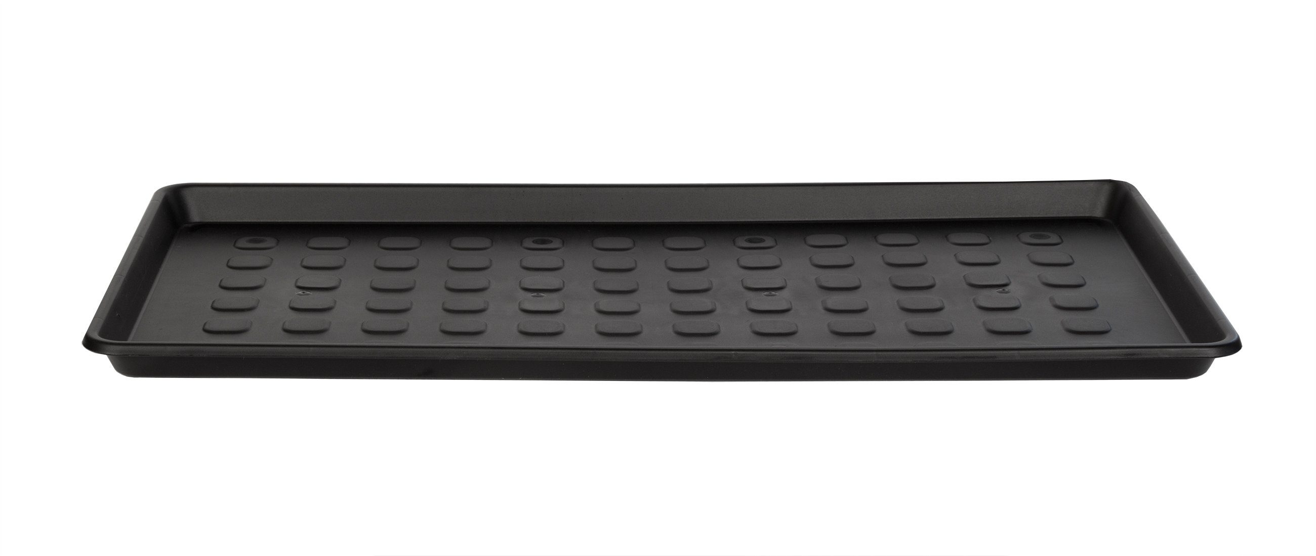 2x Schuhabtropfschale Schuhablage Schuhwanne Tablett Kunststoff schwarz 76x39cm 