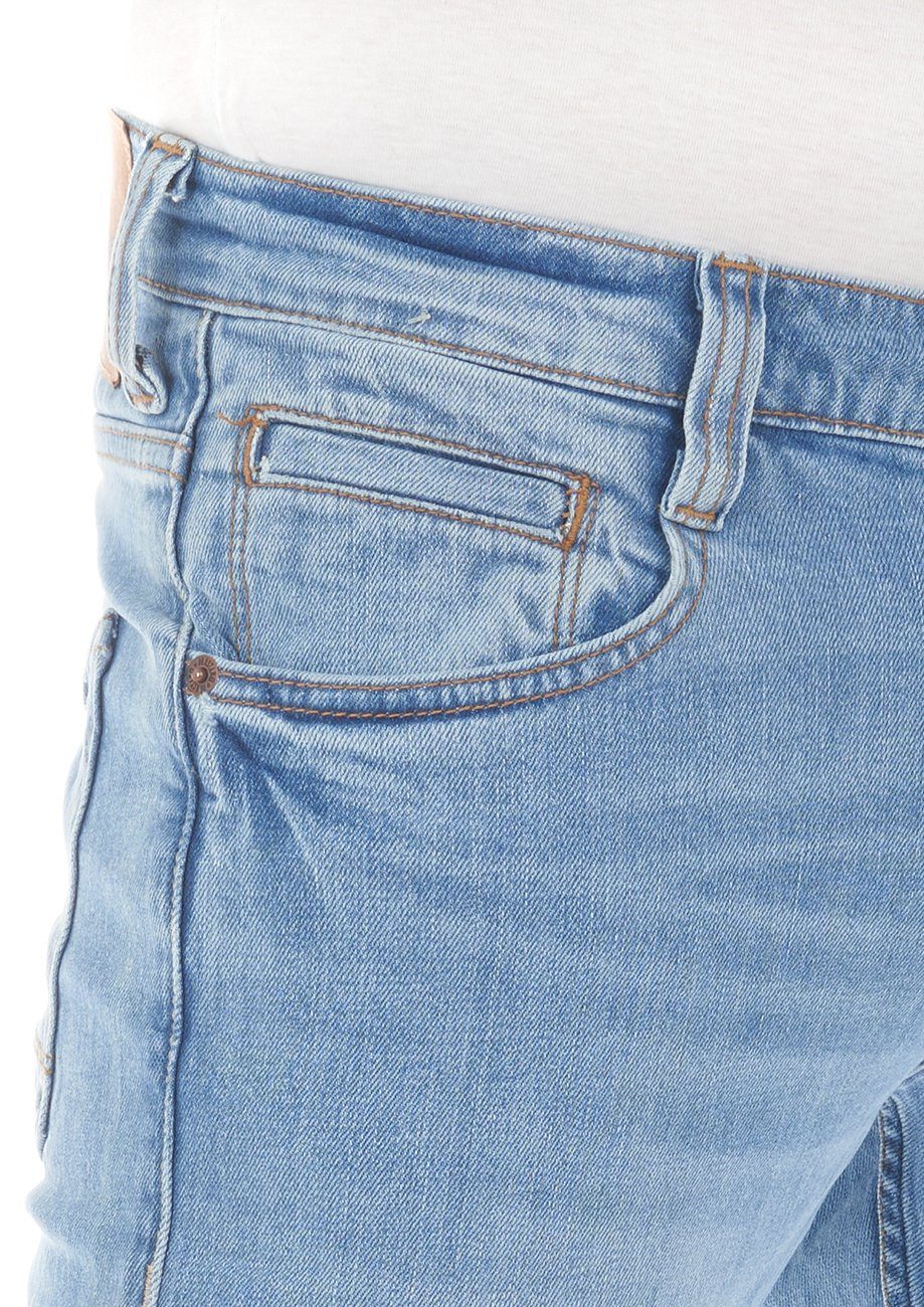 Boot Cut Hose Jeanshose Bootcut-Jeans Oregon Denim Denim Light MUSTANG Herren Blue mit (202) Stretch
