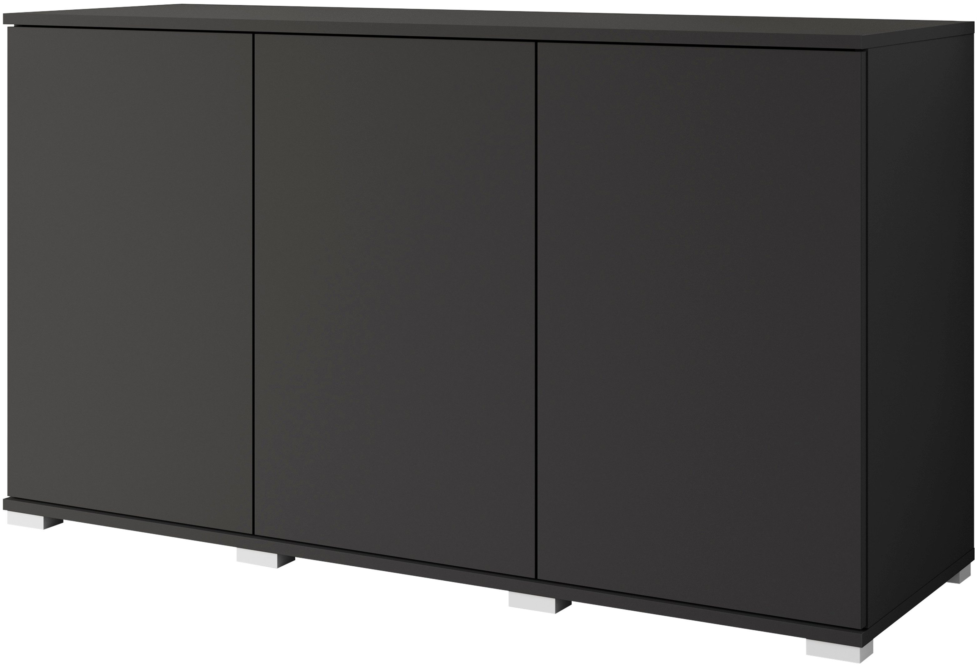 INOSIGN Sideboard Kenia, moderne grifflose Kommode mit 3 Türen, Breite 120 günstig online kaufen