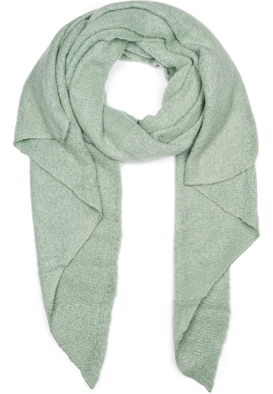 styleBREAKER XXL-Schal Asymmetrischer unifarbener Web Schal, (1-St)