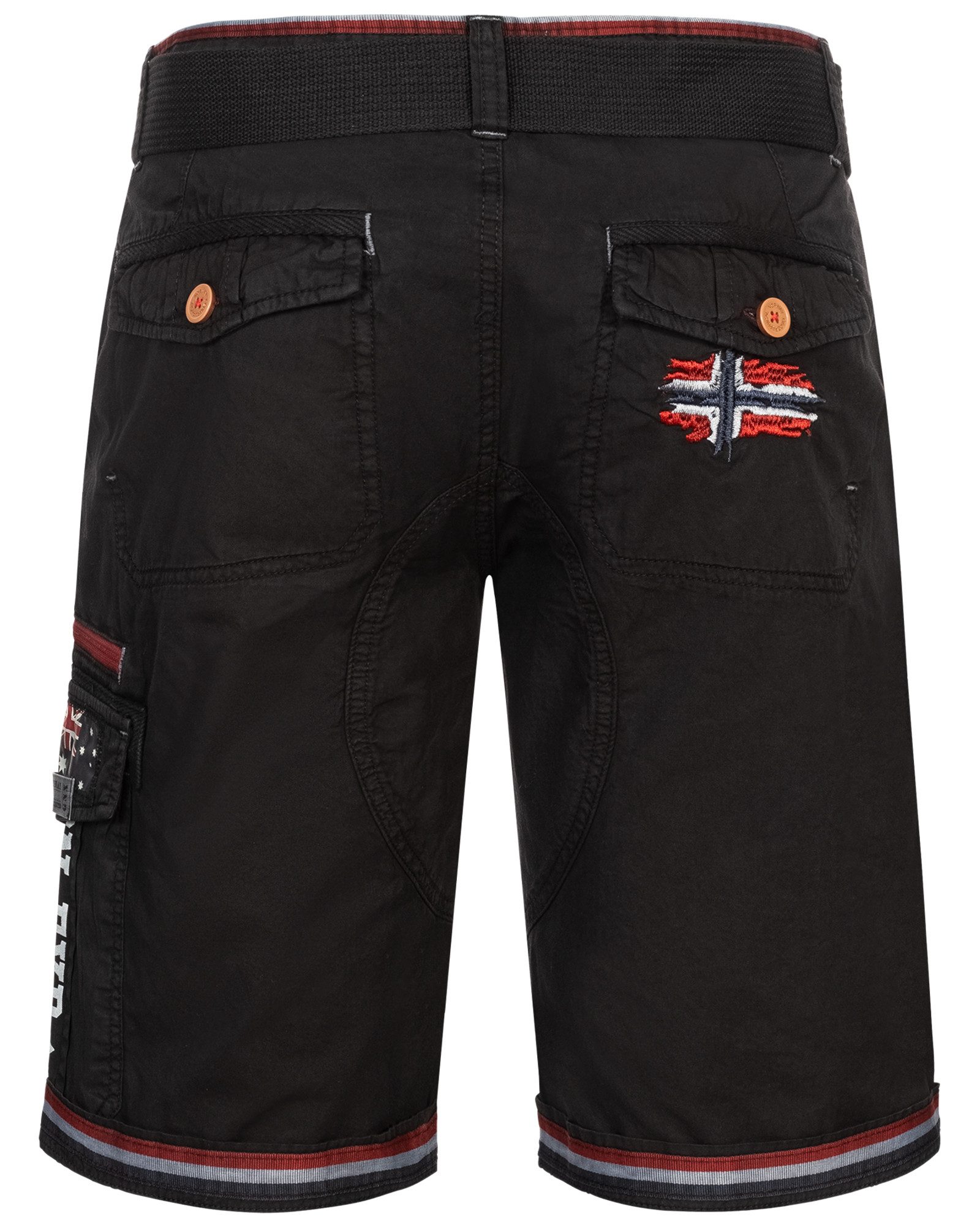 Geographical Norway Shorts Herren Cargo Shorts kurze Hose Short Bermuda knielang Parodi + Gürtel – Bild 5 von 5