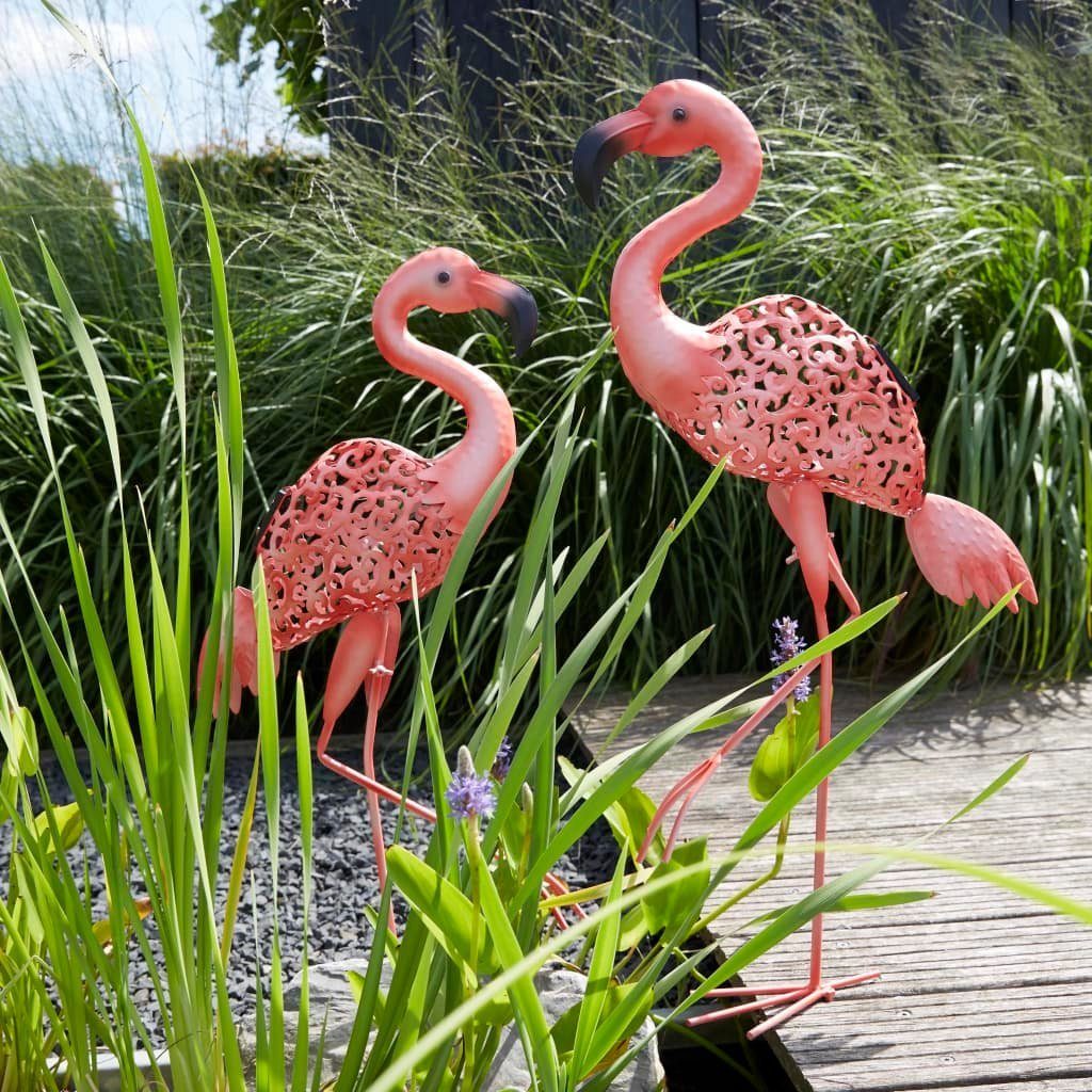 Flamingo Außen-Wandleuchte Rosa 30111 Deko-Gartenleuchte Solar-LED Luxform