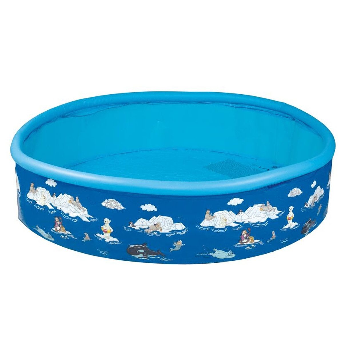 Happy People Planschbecken Kinderpool Planschbecken Arctic Friends 185x39cm, stabile Seitenwand
