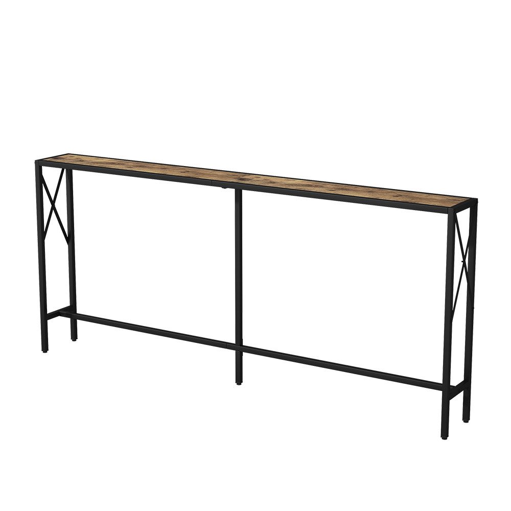 Vicco Konsolentisch Lima, Eiche rustikal/Schwarz, 174 günstig online kaufen