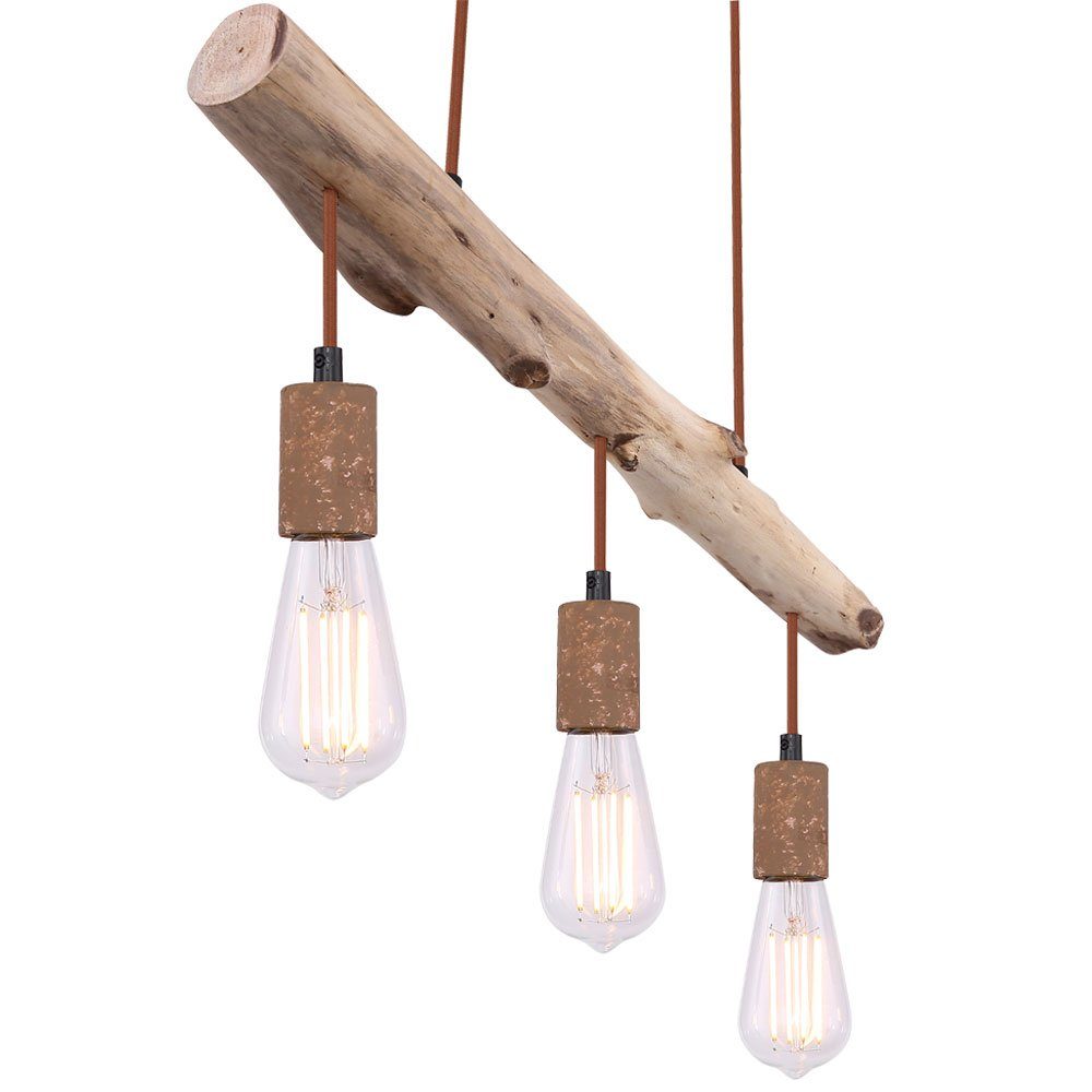 Lampe Hängeleuchte, Esstisch Retro nicht Leuchtmittel Holz Küche Hängeleuchte inklusive, hängend etc-shop Deckenleuchte