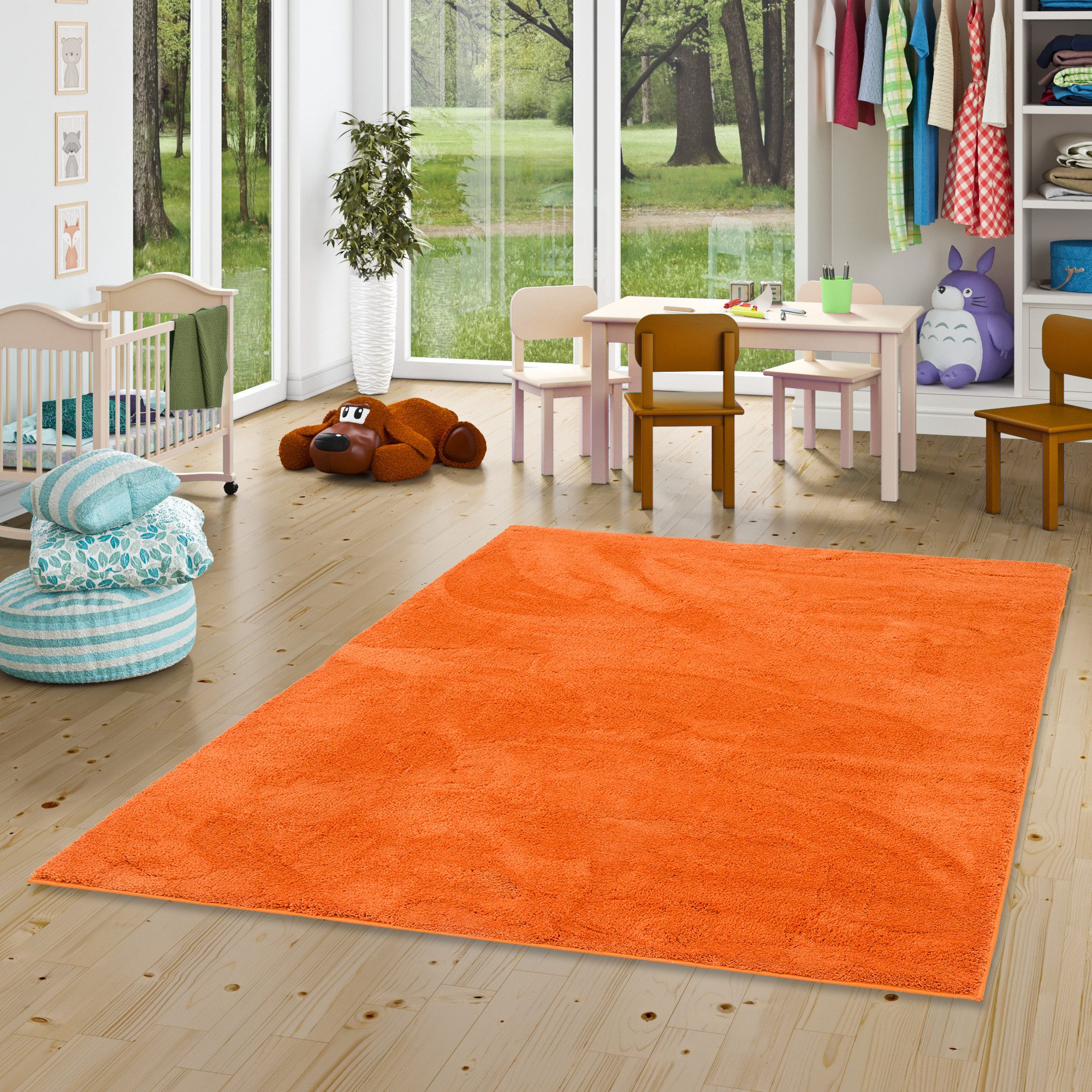 Pergamon Kinderteppich Kinderteppich Super Soft Hochflor Silky Kids, Rechte günstig online kaufen