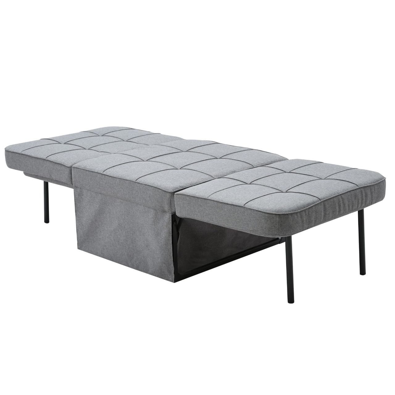 Prestige Schlafsofa 2 in 1 Schlafsofa Dunkelgrau 67x76x41cm, 1 Stück, 2-in-1 Funktion, Umklapptechnik, platzsparend