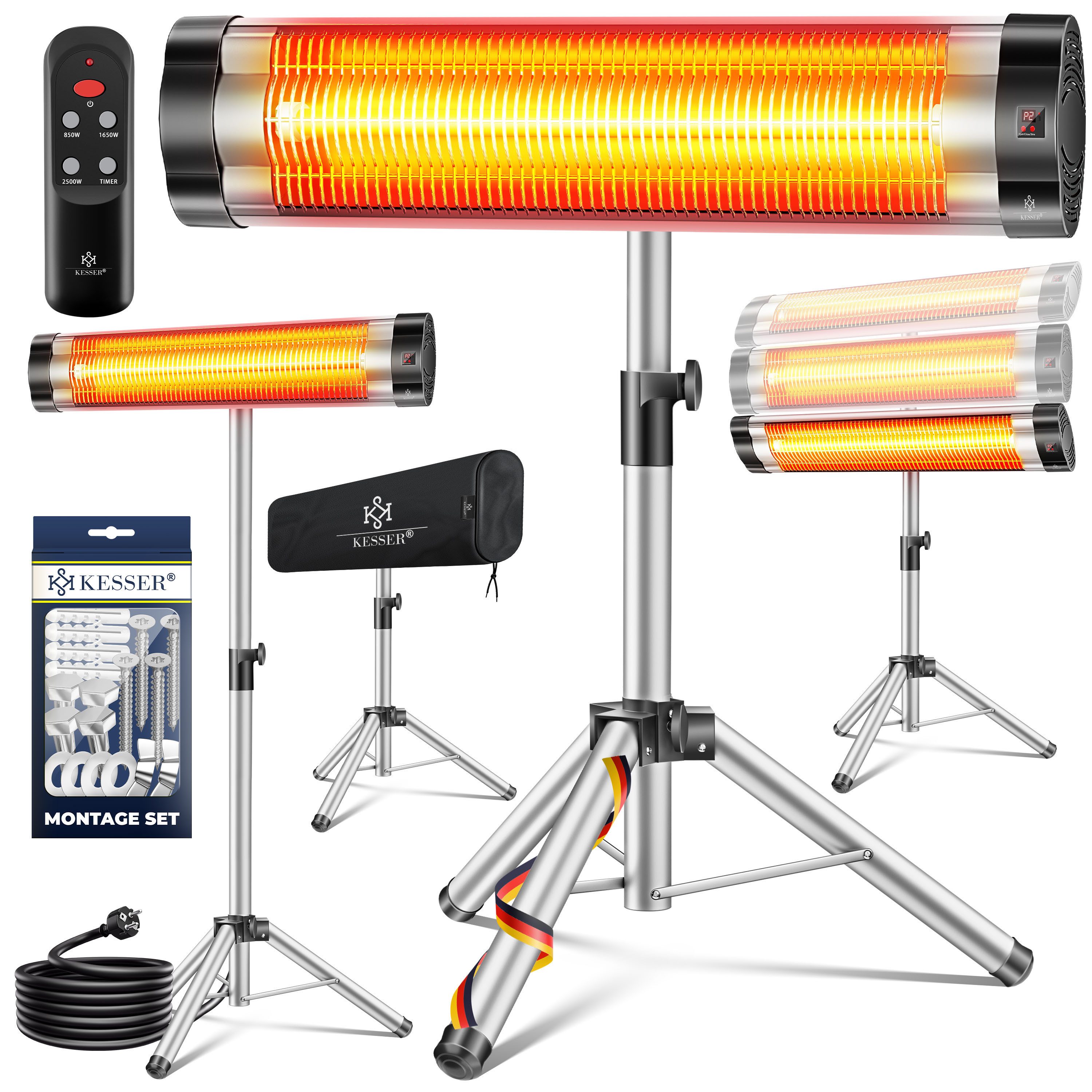 KESSER Infrarotstrahler, 2500 W, Infrarotstrahler Heizstrahler Terrassenstr günstig online kaufen