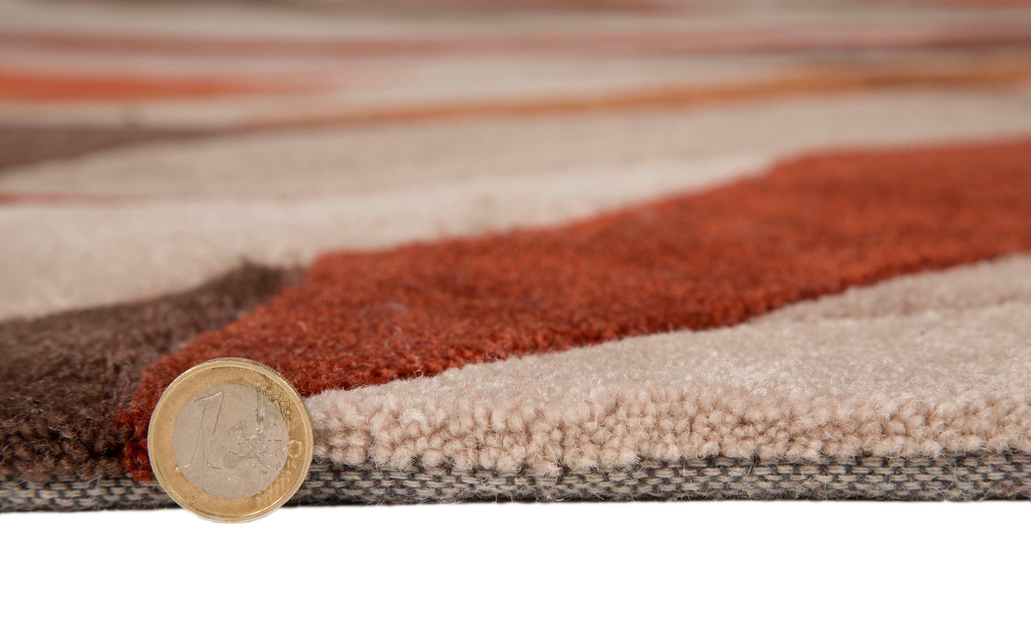 Teppich Splinter, FLAIR RUGS, rechteckig, gemustert mehrfarbig mm, Höhe: 10 orange fußbodenheizungsgeeignet