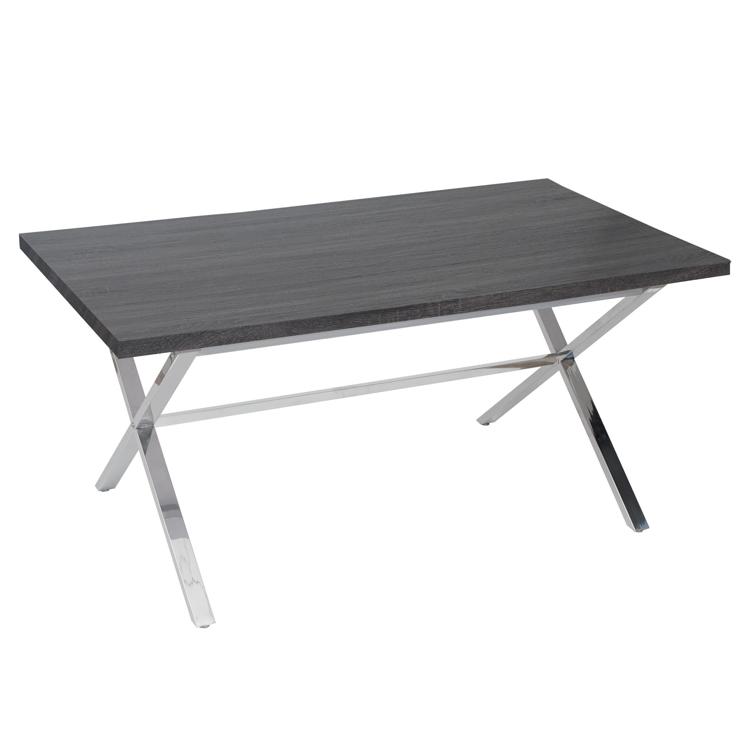 MCW Esstisch Terni-E, Großzügige Tischfläche, Füße mit verstellbaren Kunststoffschrauben dunkelbraun