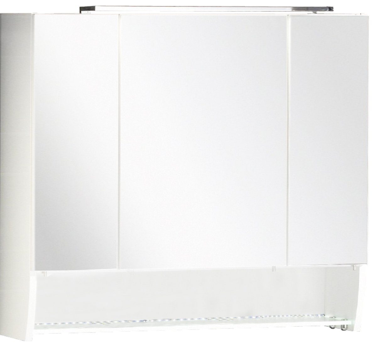 FACKELMANN Badezimmerspiegelschrank FACKELMANN Spiegelschrank SCENO / Badschrank mit 3D Effekt / gedämpfte Scharniere / Maße
