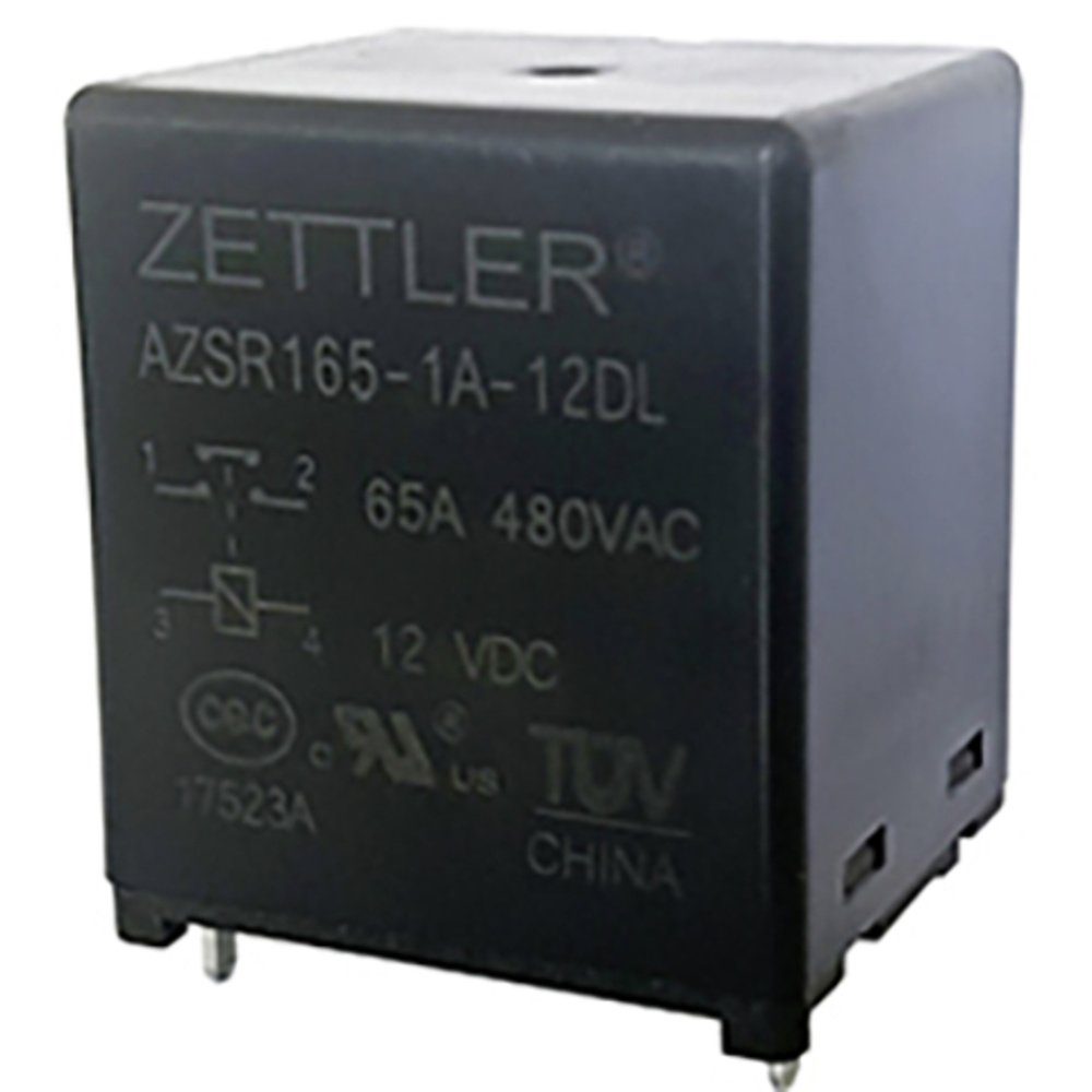 Zettler Electronics Zeitrelais Zettler Electronics AZSR165-1A-24DL Printrelais 24 V/DC 80 A 1 Schließ, (AZSR165-1A-24DL)