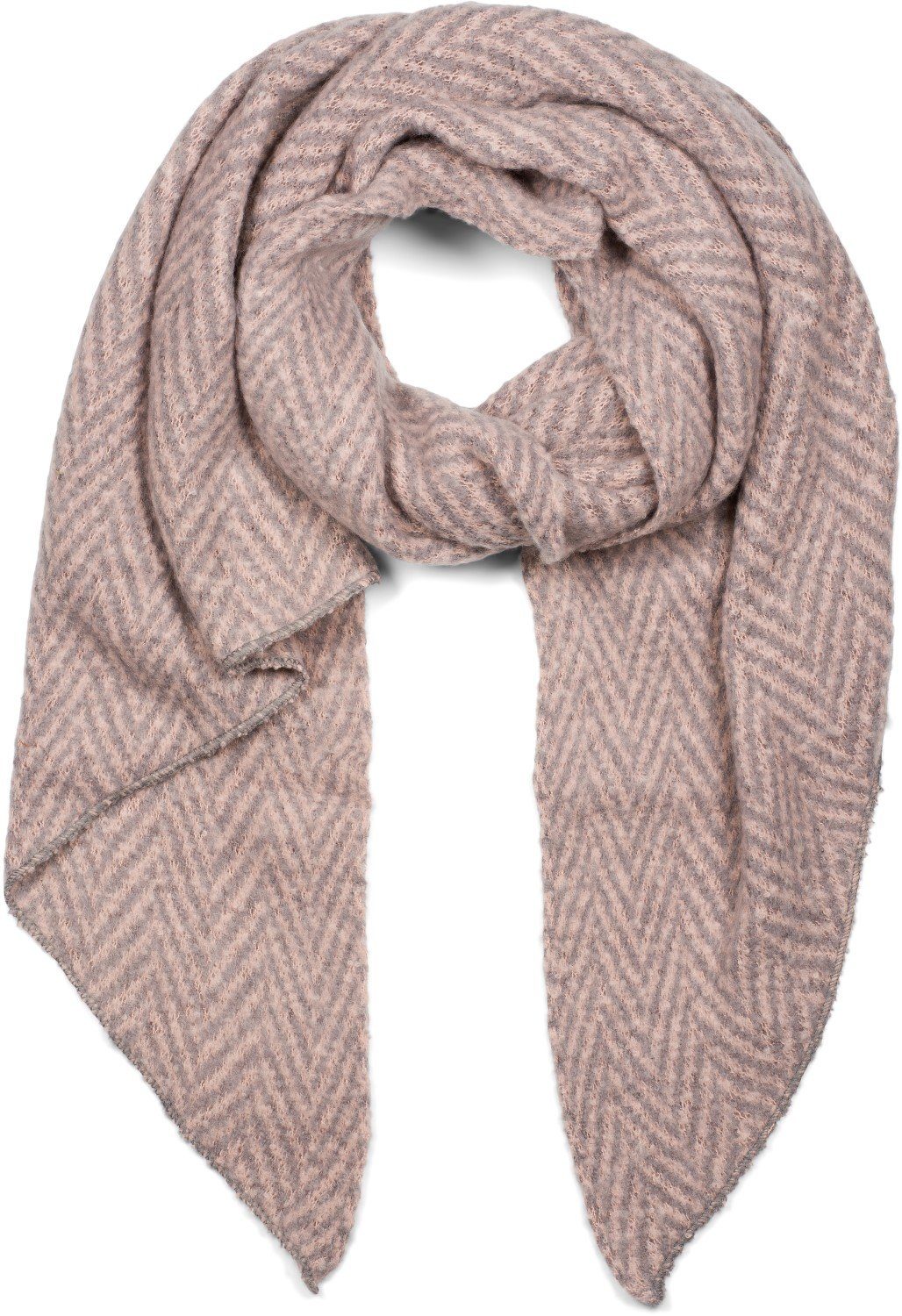 styleBREAKER XXL-Schal Asymmetrischer Zacken Muster Web Schal, (1-St) günstig online kaufen