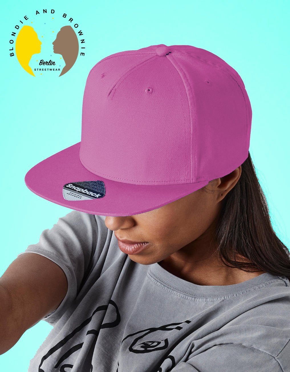 Blondie & Brownie Snapback Cap Unisex Erwachsene Nasa Stick Patch Apollo Astronuat Mars Mond X Space One Size