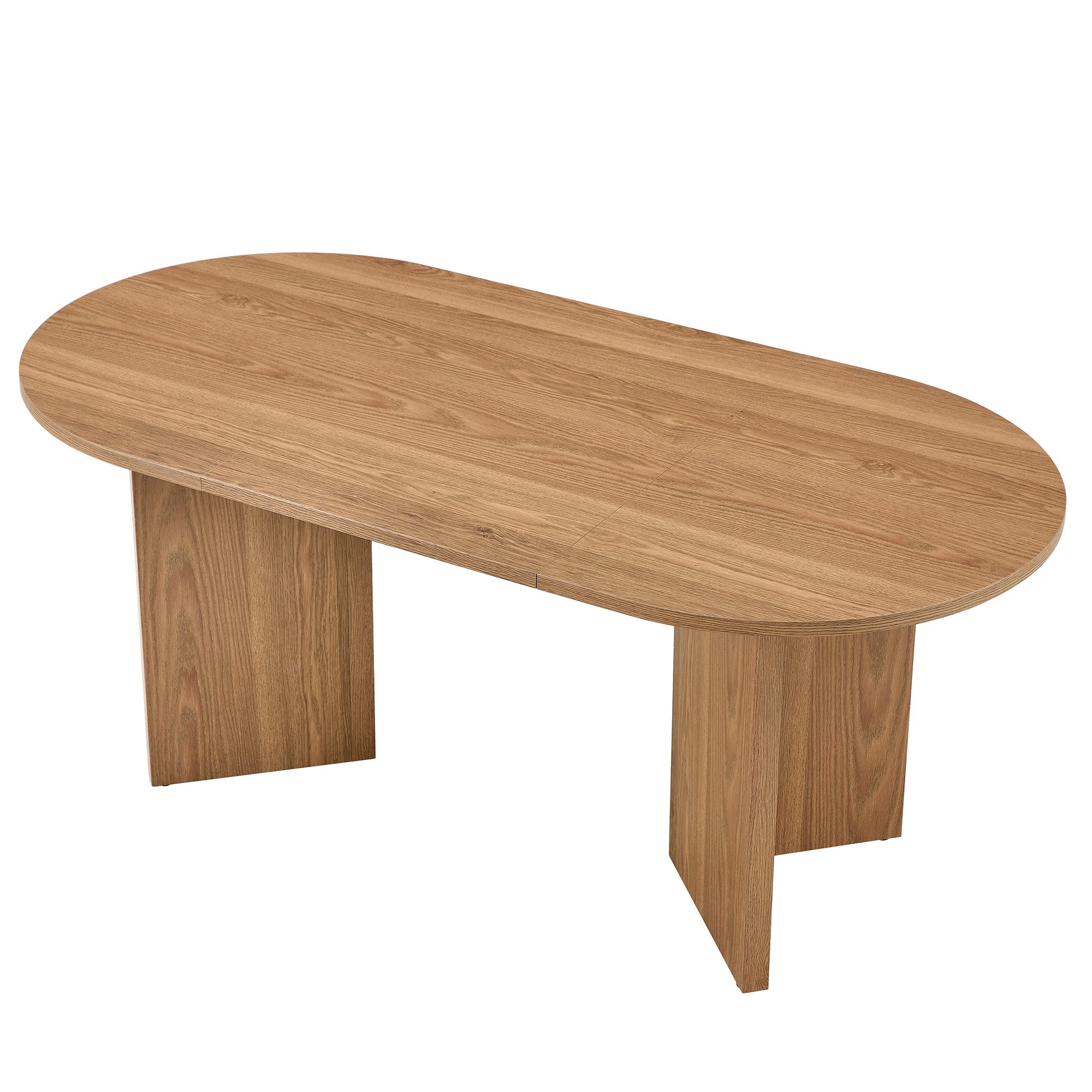REDOM Esstisch für vier bis sechs Personen (oval geformter Küchentisch,geeignet für Esszimmer, Küche und Wohnzimmer, 1-St., 180*90*75.5cm)