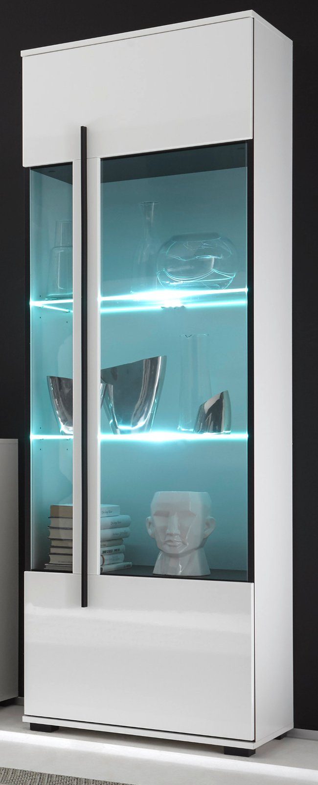 Furn.Design Standvitrine Design-D (Vitrinenschrank ca. 60x200 günstig online kaufen