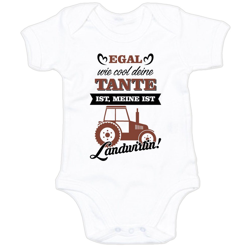 Kurzarmbody Egal wie cool deine Tante ist, meine ist Landwirtin!