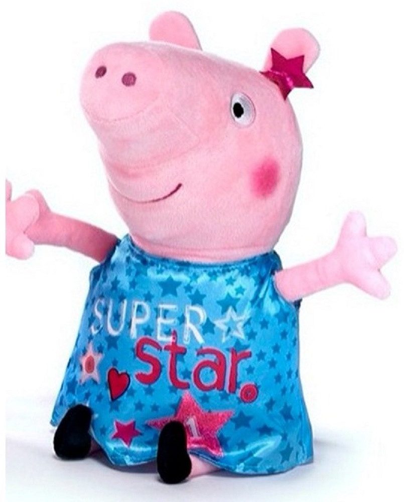 Play by Play Kuscheltier Peppa Wutz Kuscheltier Peppa Pig kuscheltier 30 cm hellblau (1-St), Peppa Wutz Anime Kawaii Plush Weihnachten Geschenke für Kinder