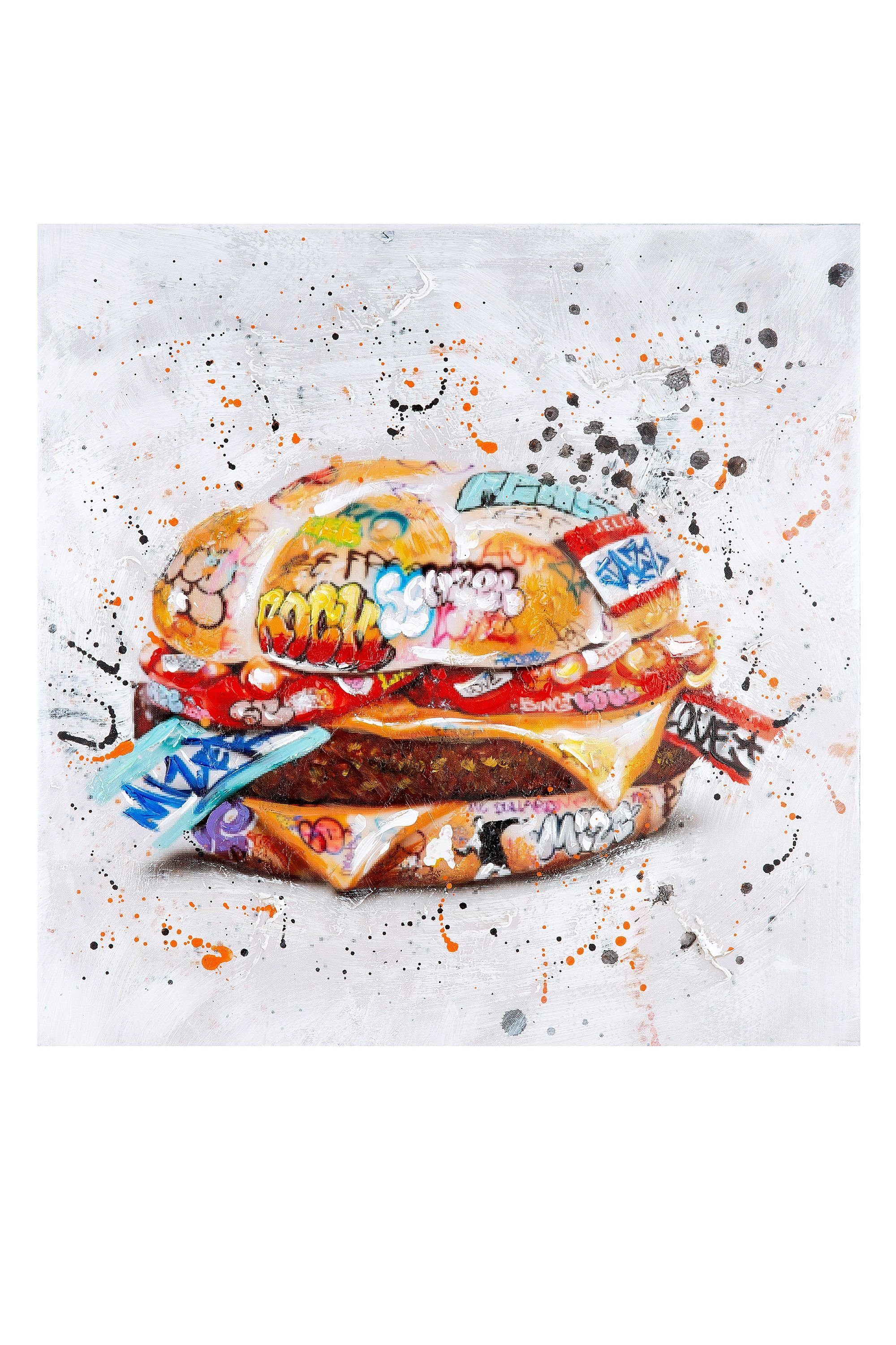 GILDE Bild GILDE Bild Burger - mehrfarbig - H. 60cm x B. 60cm