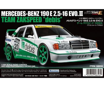 Tamiya Modellbausatz Tamiya 58656 1:10 RC MB 190E debis Zakspeed