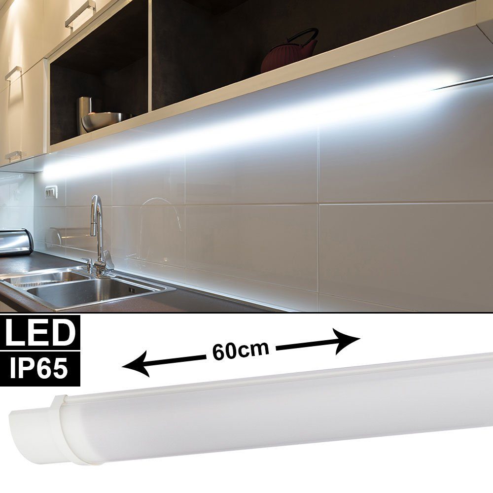 LED Unterbau Küchen Beleuchtung Schrank Leuchte ALU Strahler Licht Leiste weiß 