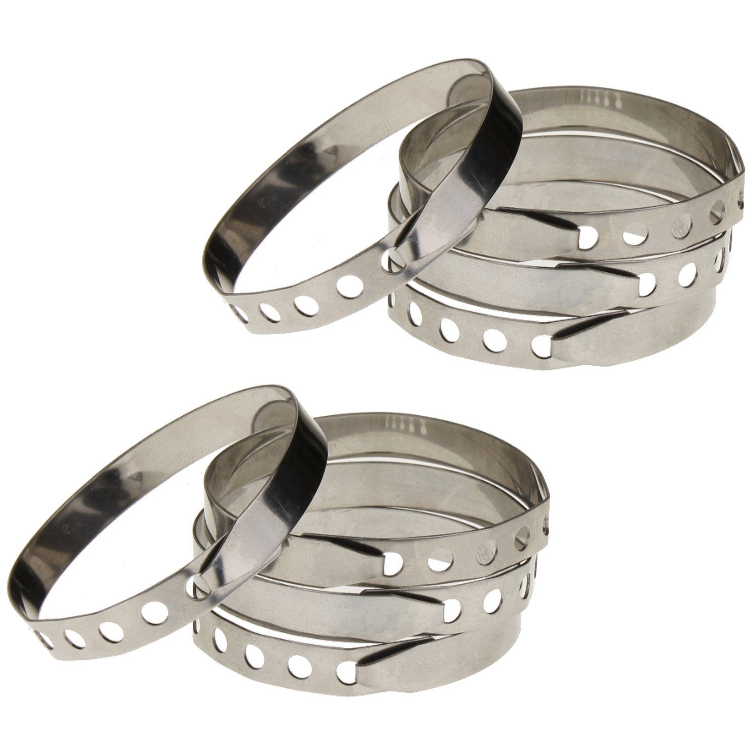 Sanixa Rouladenklammer (Sparset, 8-tlg., 8er Set), Rouladenklammern Rouladenwickel wiederverwendbar Metallringe