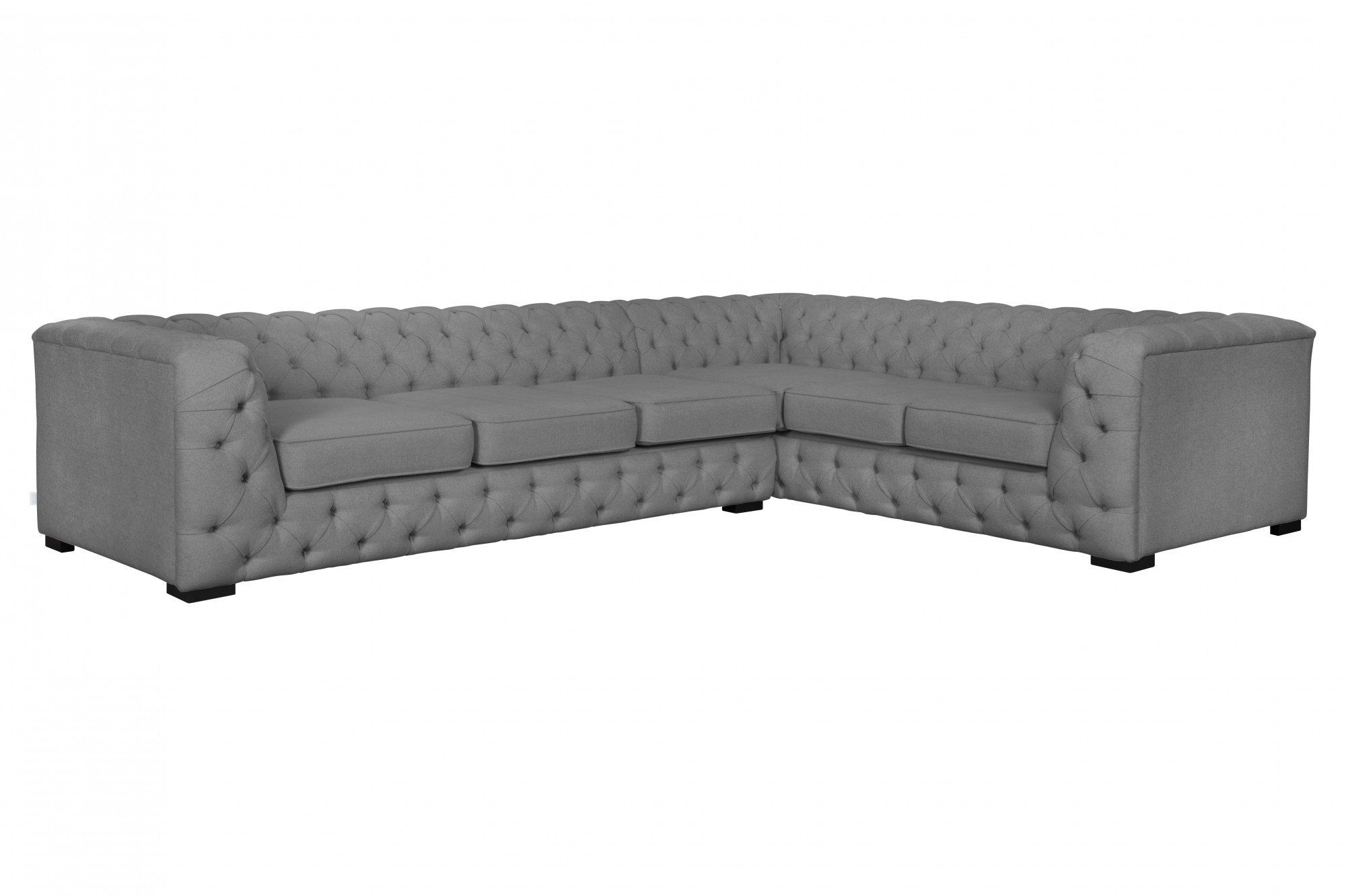 Home affaire Chesterfield-Sofa KALINA L-Form, hochwertig Chesterfield-Ausführung