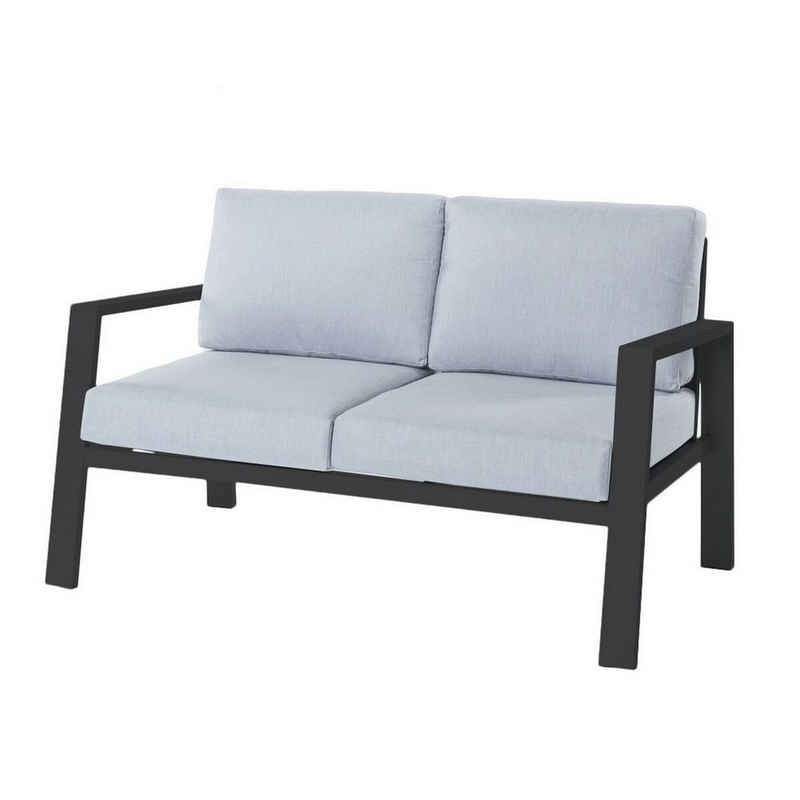 Bigbuy Gartenbank Zweisitzer-Sofa Thais 132,20 x 74,80 x 73,30 cm Aluminium