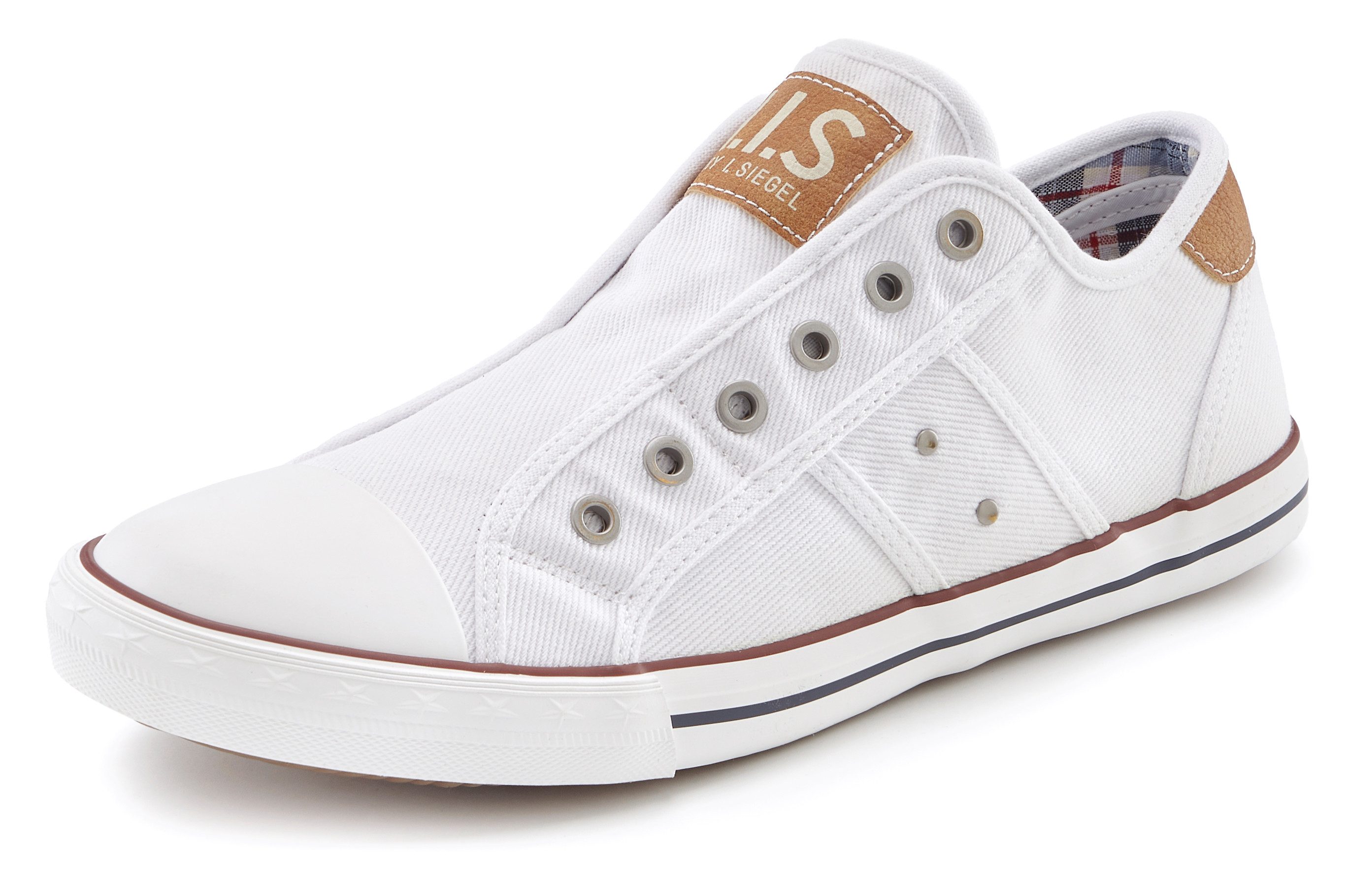 H.I.S Textilschuh, Stoffschuh, Turnschuh, Halbschuh, Freizeitschuh, Slipper Sneaker NEU Slip-On-Sneaker aus weichem Textilmaterial, Unisex