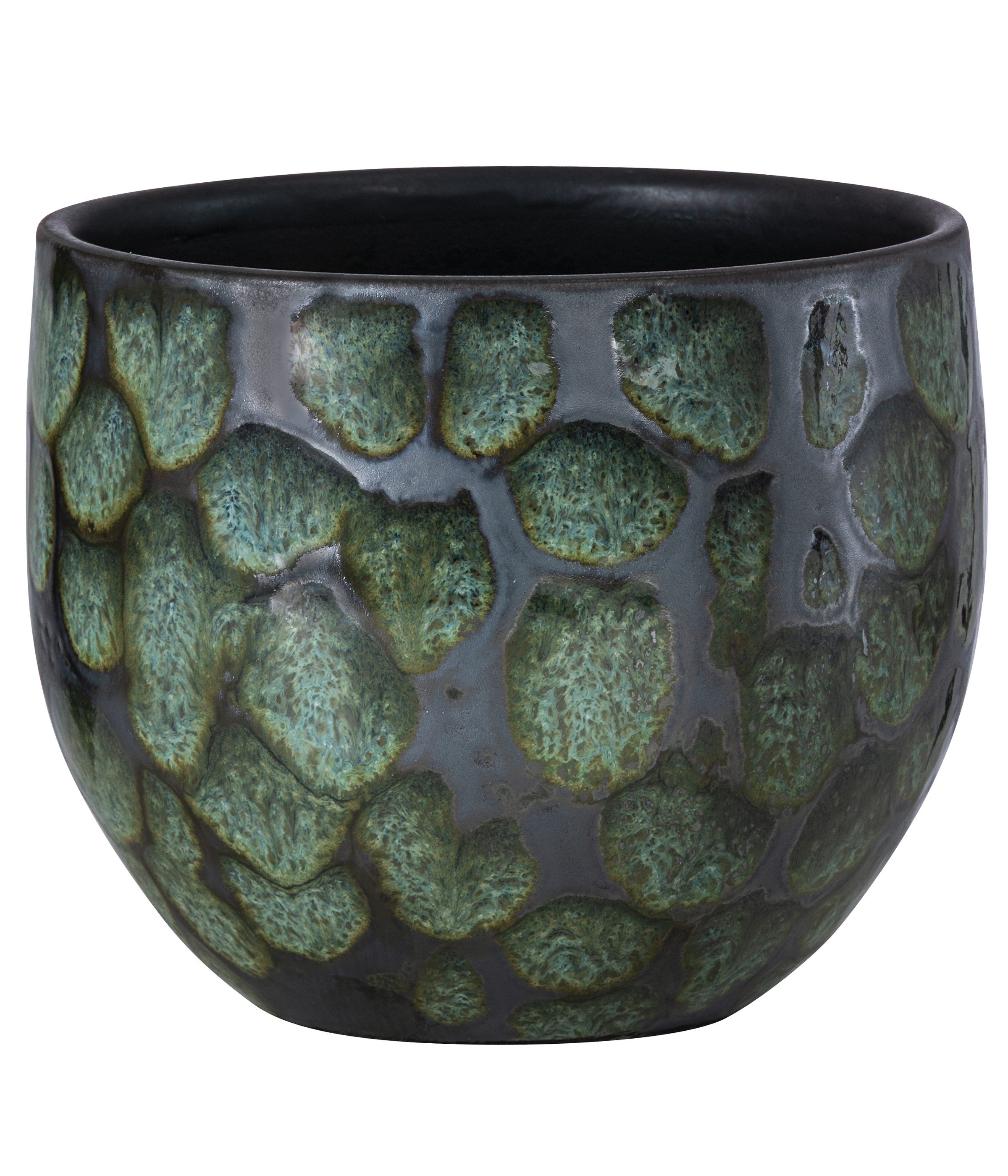 Dehner Übertopf Neyla, bauchige Form, Keramik, versch. Farben, handgefertigter Indoor Blumentopf mit matter Oberfläche