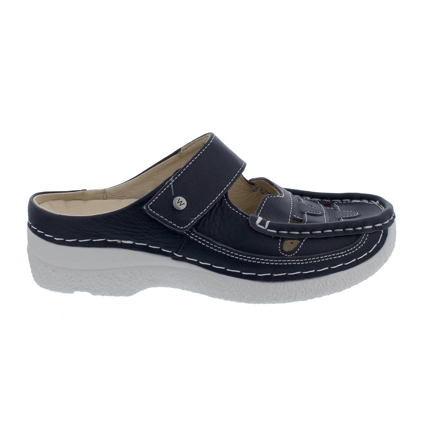 Wolky Roll Clog, Talaria Nappa leather, Denim, 0623420-820 Clog