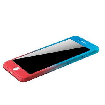 König Design Handyhülle Apple iPhone 8 Plus, Apple iPhone 8 Plus Handyhülle 360 Grad Schutz Full Cover Mehrfarbig