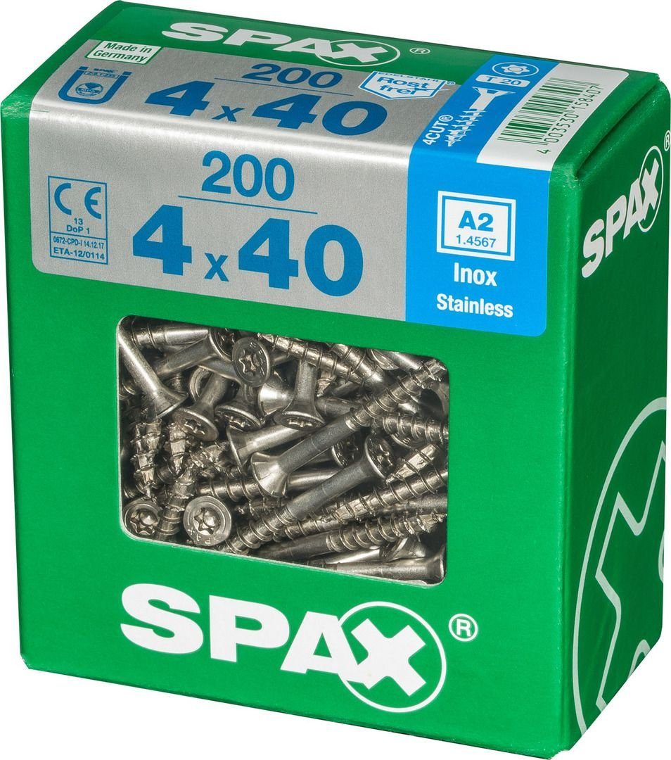 SPAX Holzbauschraube Spax 4.0 TX 40 20 mm x - Universalschrauben 200