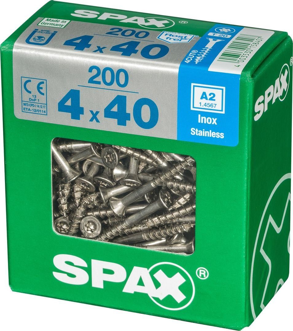 SPAX Holzbauschraube Spax Universalschrauben 4.0 x 40 mm TX 20 - 200
