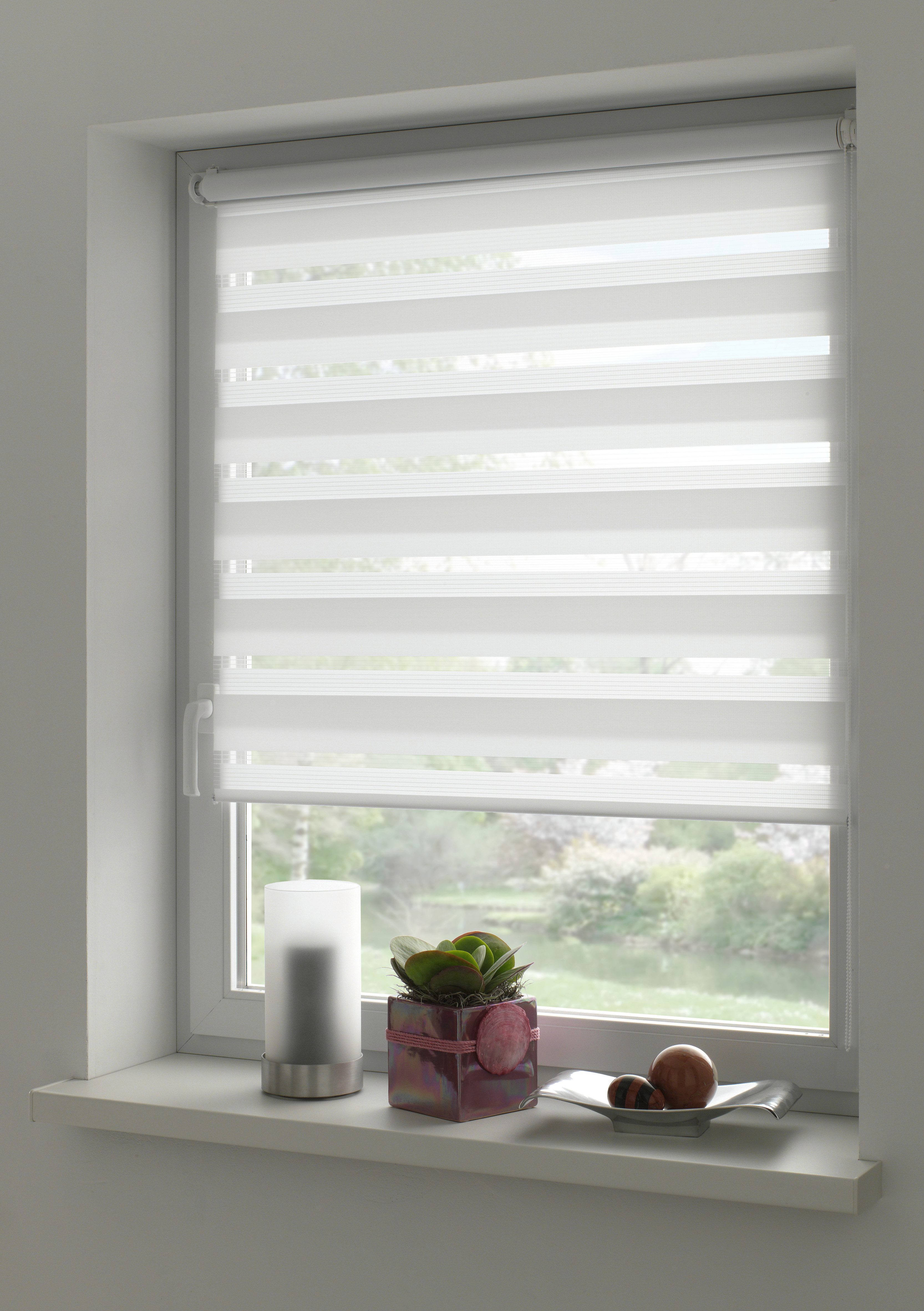 Doppelrollo EASYFIX Doppelrollo mit Montageschiene, GARDINIA, blickdicht, ohne Bohren, Schraubmontage möglich