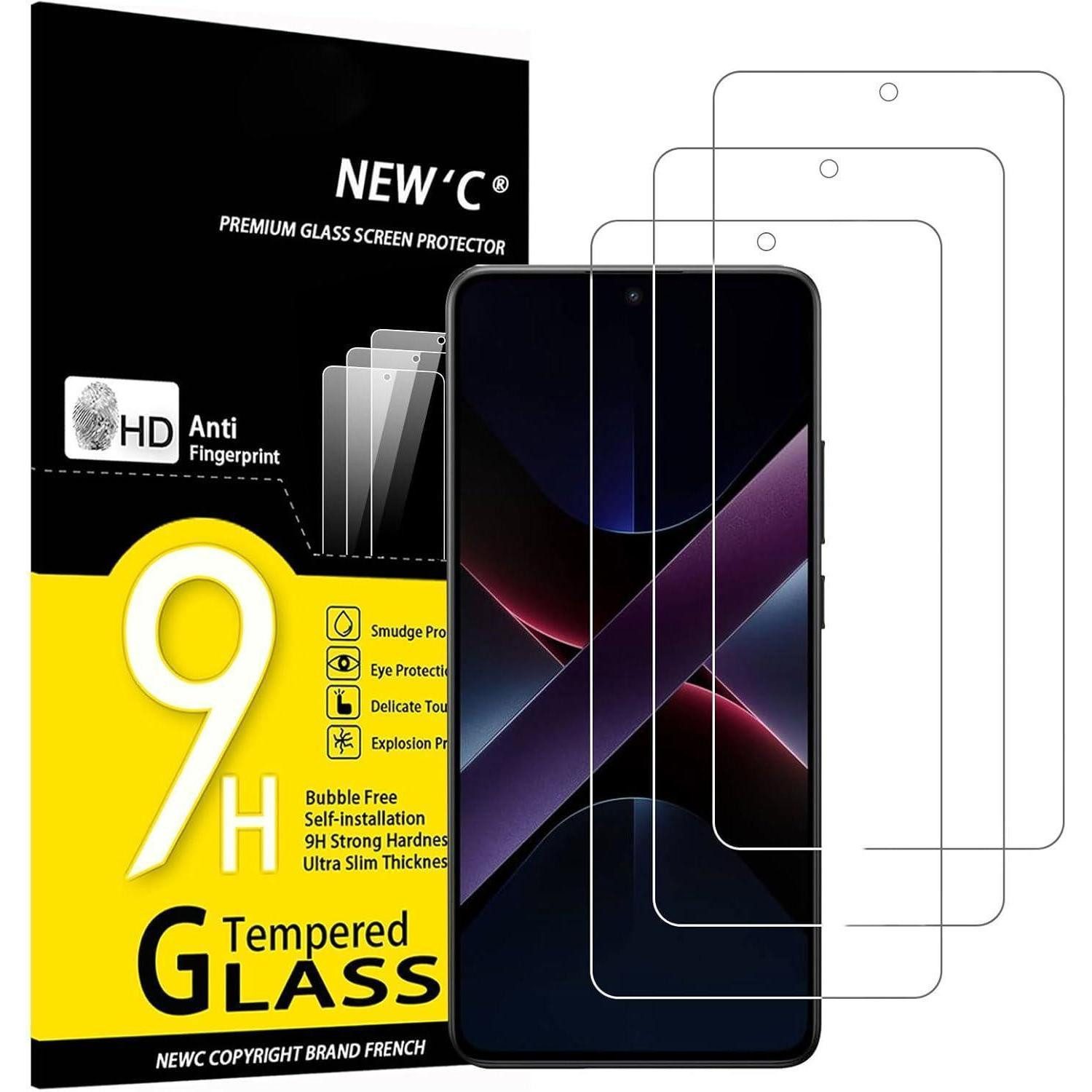 LuxusKollektion Displayschutzglas Displayschutzfolie Panzerglas 9H Härte HD X7 Pro 6,67 Zoll Transparent