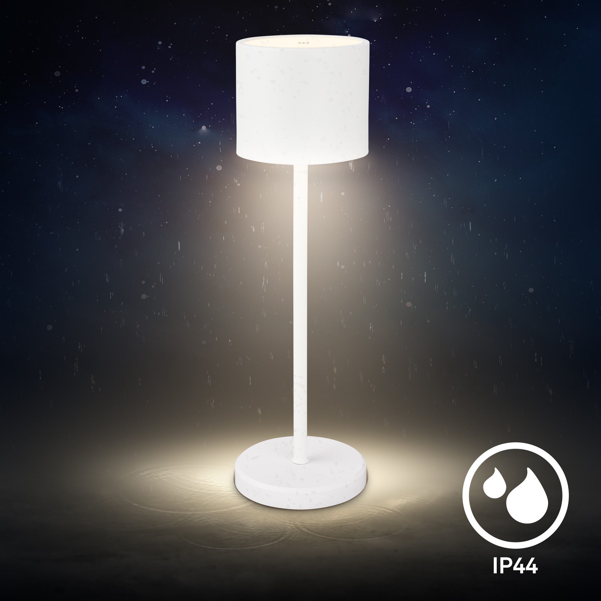 Briloner Leuchten Tischleuchte LED Tischlampe Akku IP44 kabellos Indoor/Outdoor, mit Ladestation, LED wechselbar, 2700K - Extra - Warmweiß, LED Tischlampe kabel – Bild 5 von 5