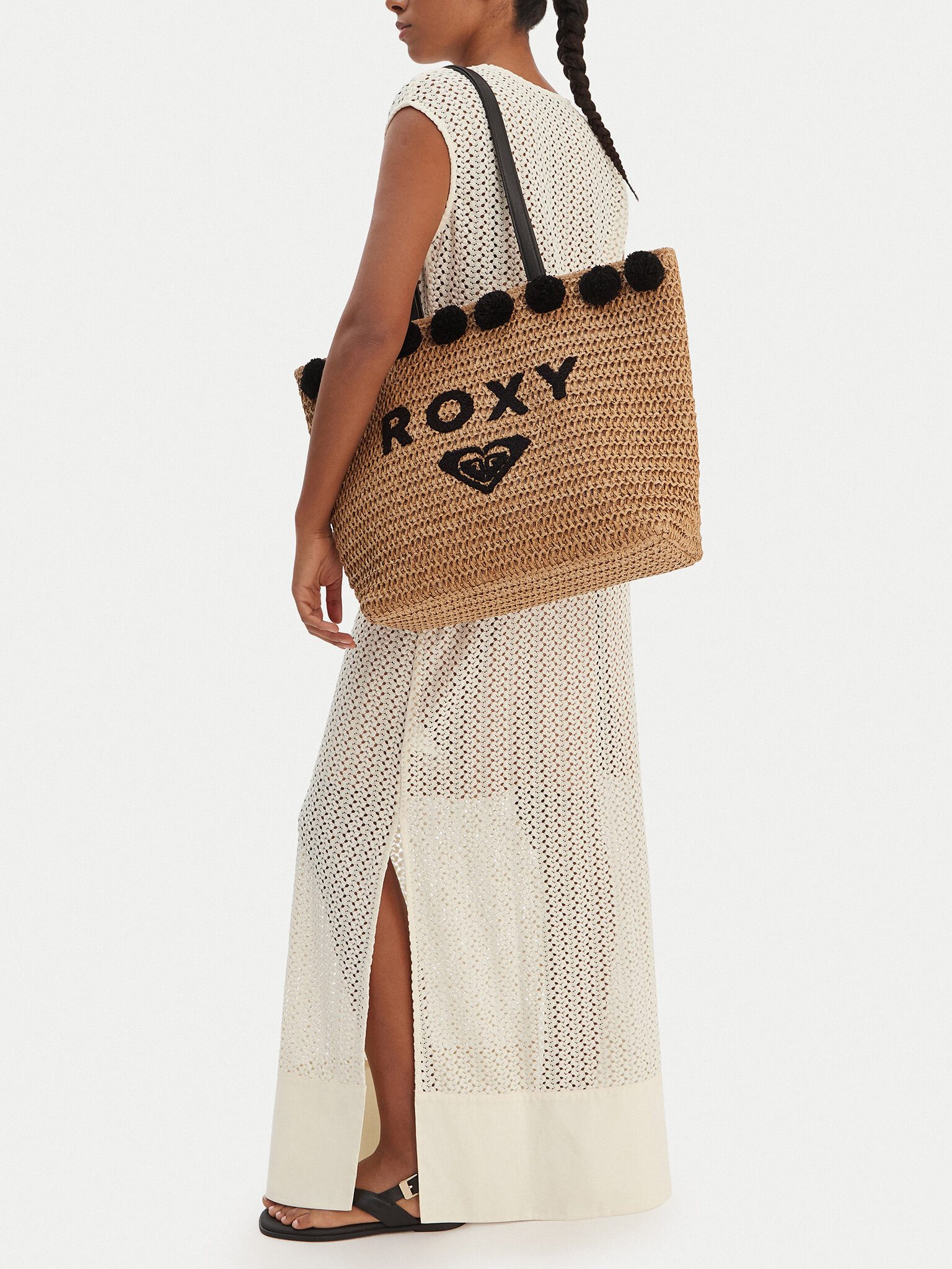 Roxy Handtasche Roxy Damenhandtasche Beige ROXY-CWBEO-ROXY-L-003-09 Schwarz