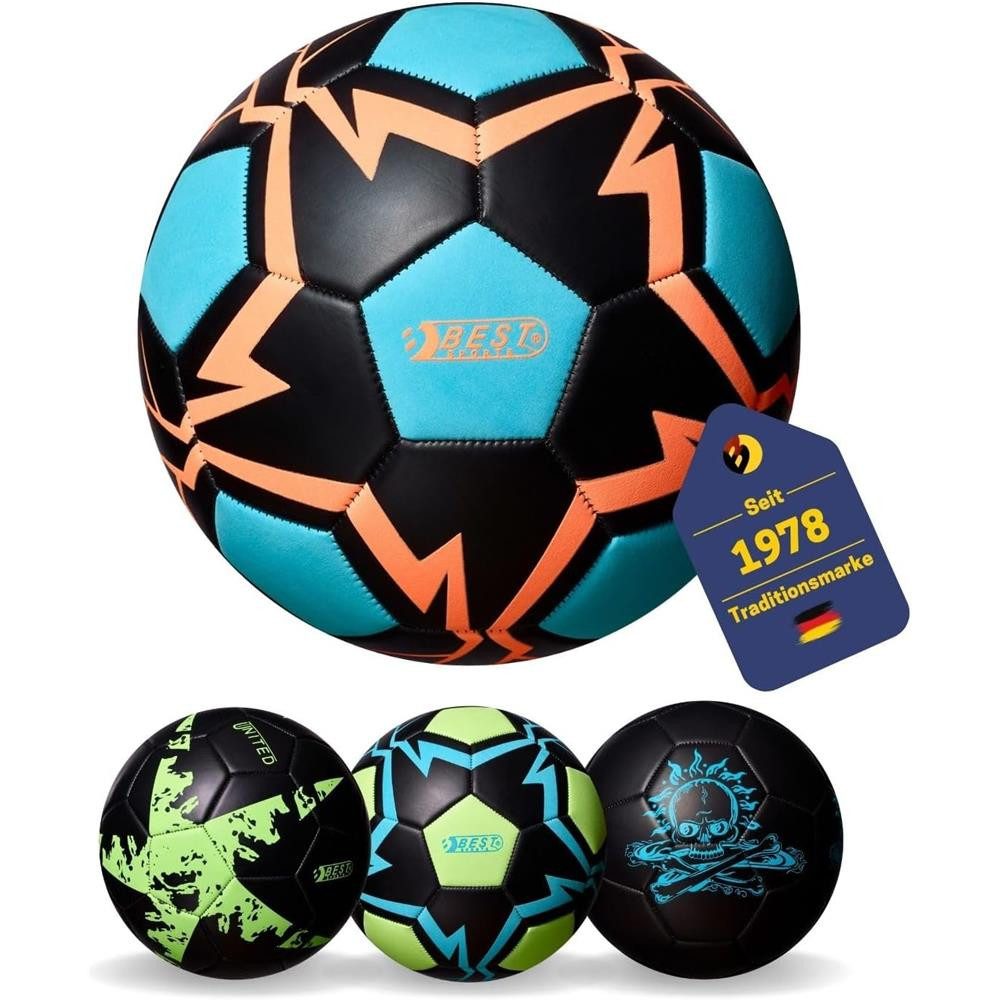 Best Sporting Fußball Fußball Glow in the Dark Größe 5 mit Phosphoreszenz (Fußball, 1 x Best Sporting Fußball Glow in the Dark, Größe 5), Glow in the Dark, Phosphoreszenz, ohne Batterien, allwetterbeschichtet