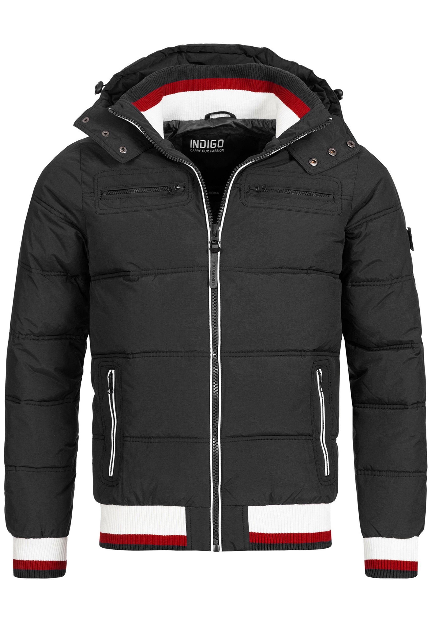 Marlon mix Steppjacke Indicode Black