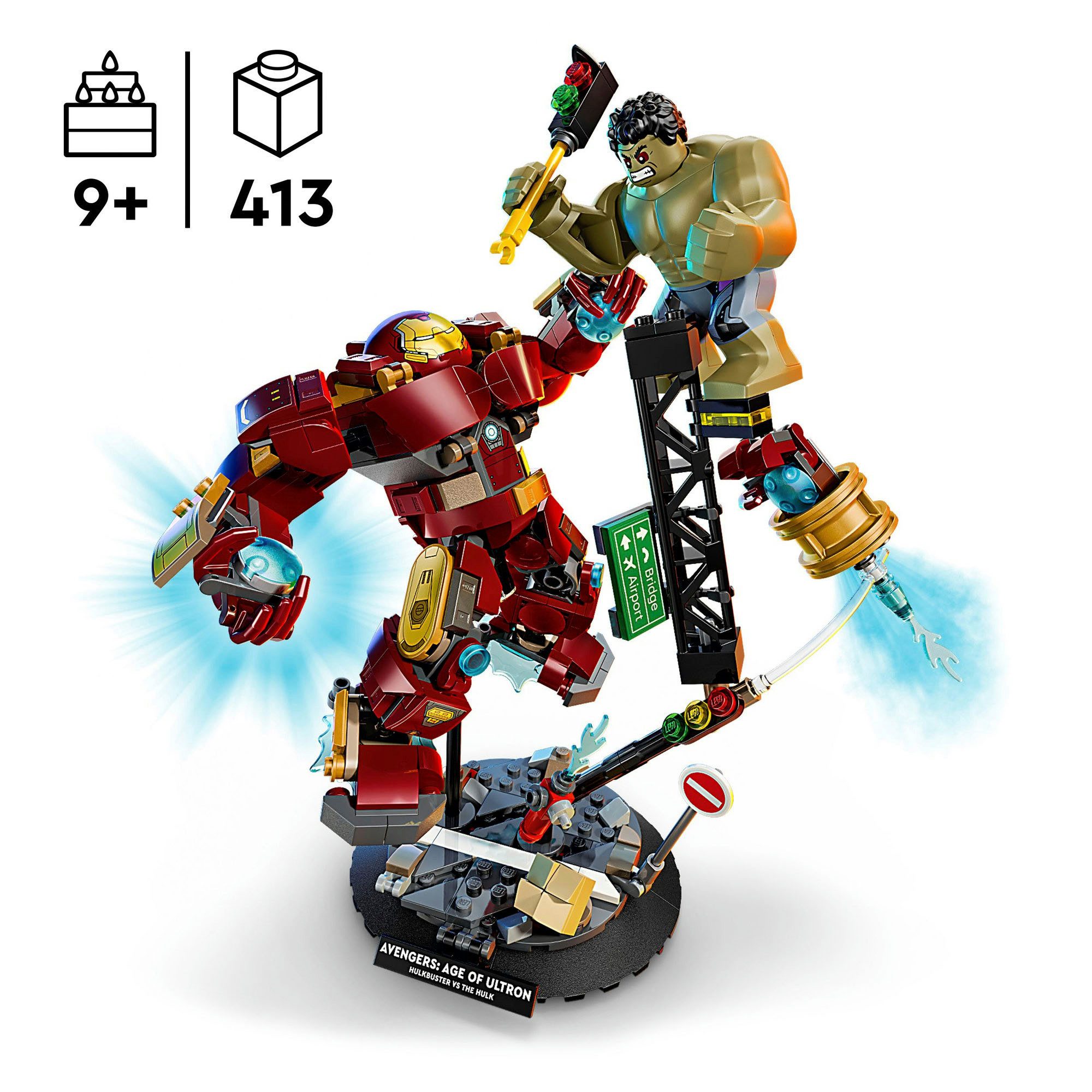 LEGO® Duell der Giganten: Hulkbuster vs. Hulk (76343), LEGO Super Heroes Konstruktionsspielsteine, (413 St) – Bild 3 von 5