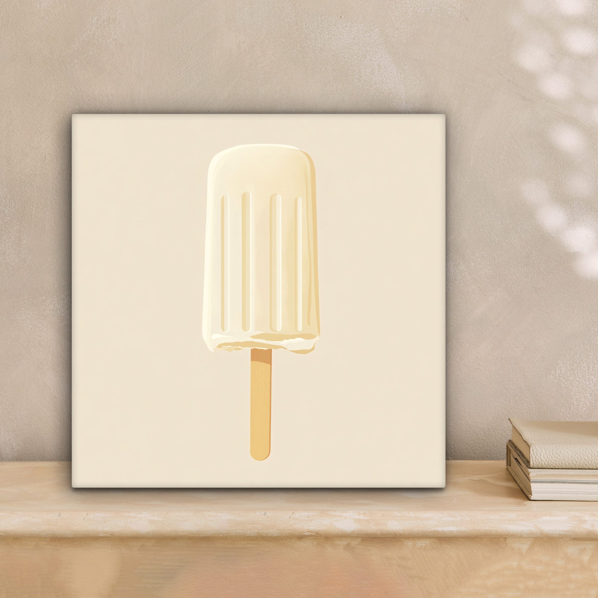OneMillionCanvasses® Leinwandbild Minimalistisch - Wassereis - günstig online kaufen