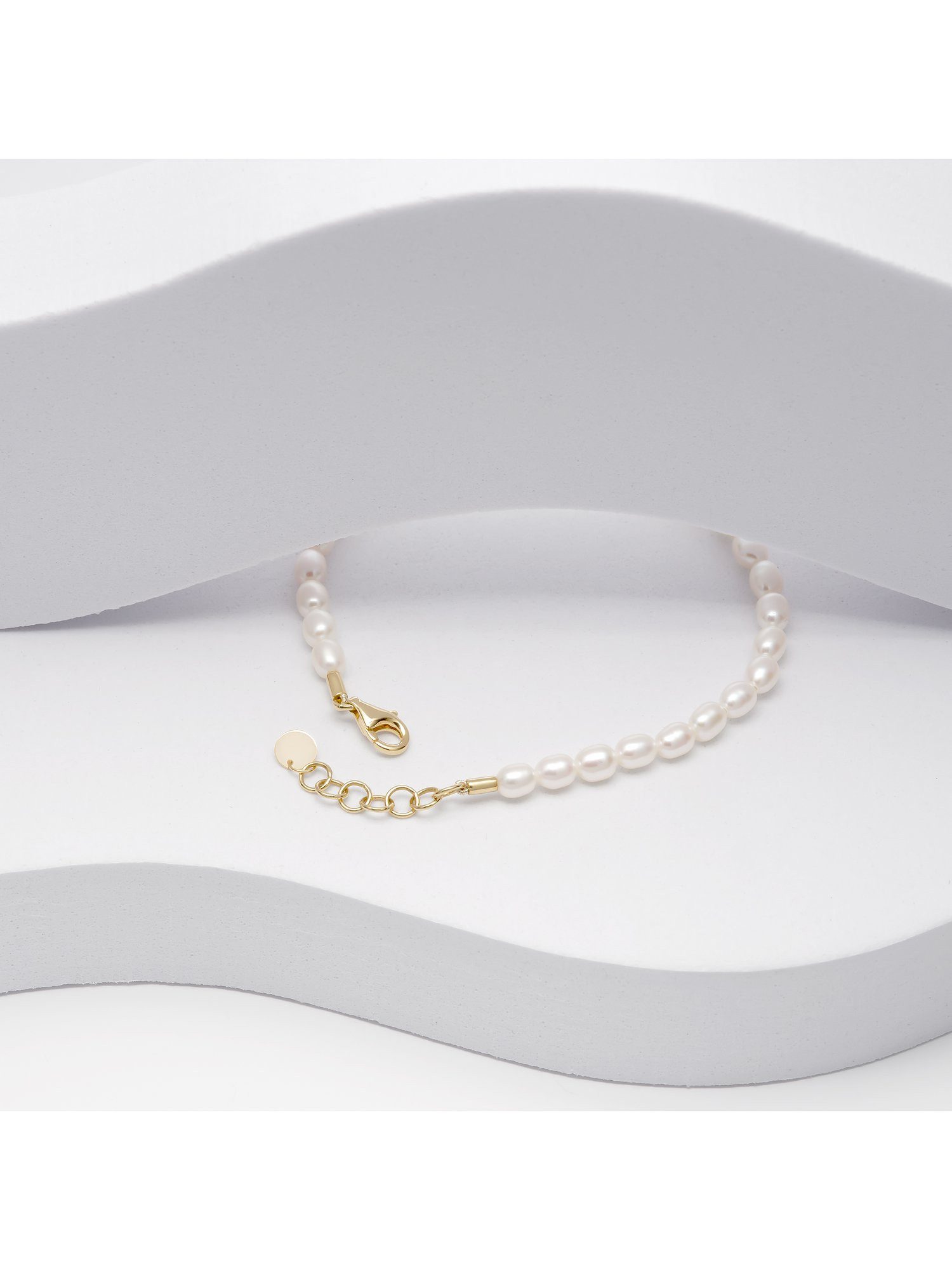 CHRIST Armband CHRIST Damen-Armband 585er Gelbgold Süßwasserperle