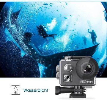 Akaso V50 Elite Action Kamera - 4K/60fps, Bildstabilisierung, Action Cam (IEEE 802, wasserdichtes Gehäuse und umfangreiches Zubehör-Paket)