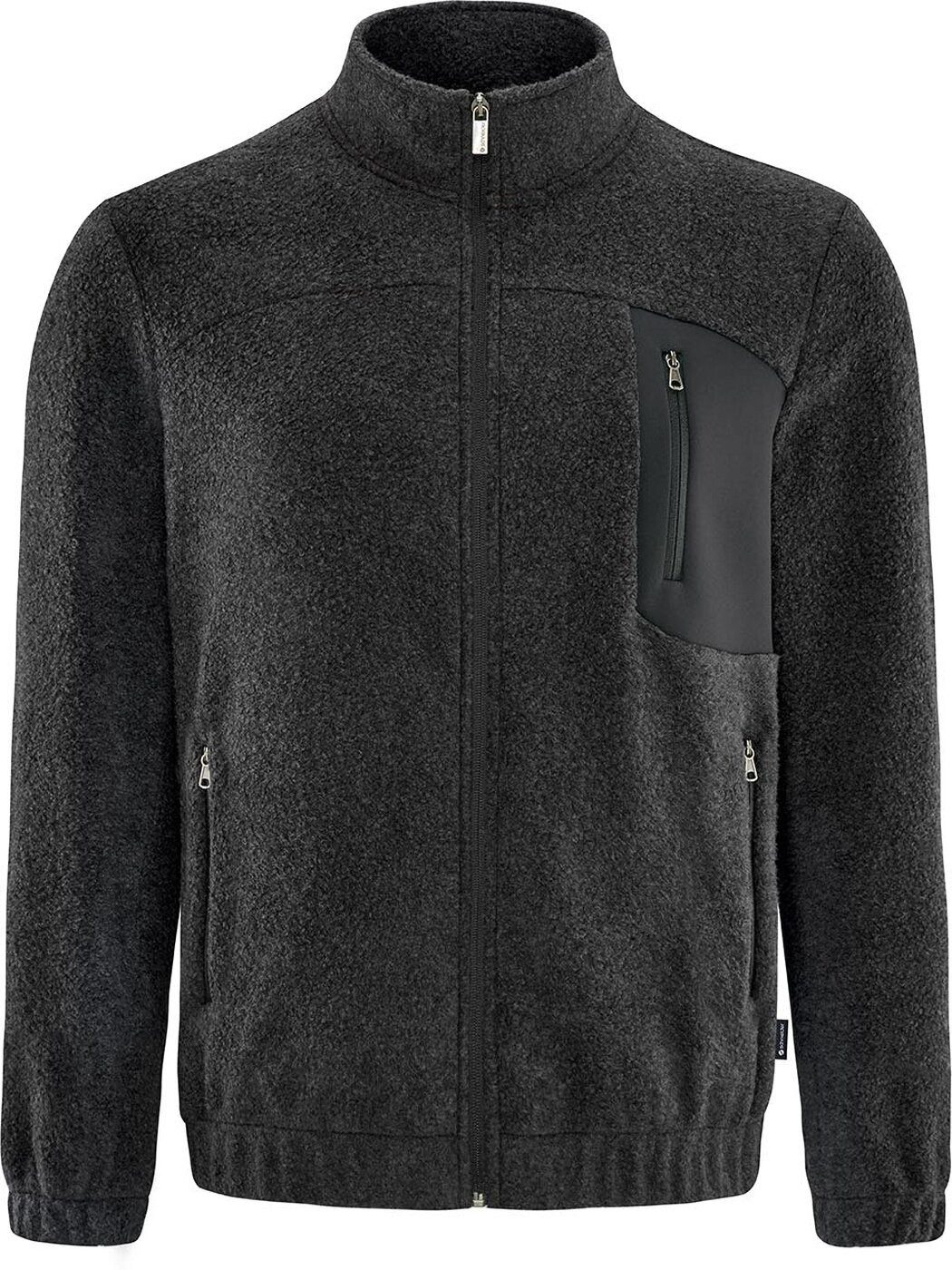 SCHNEIDER Sportswear Fleecejacke LORISM-JACKE Herren Jacke dunkelgrau-meliert
